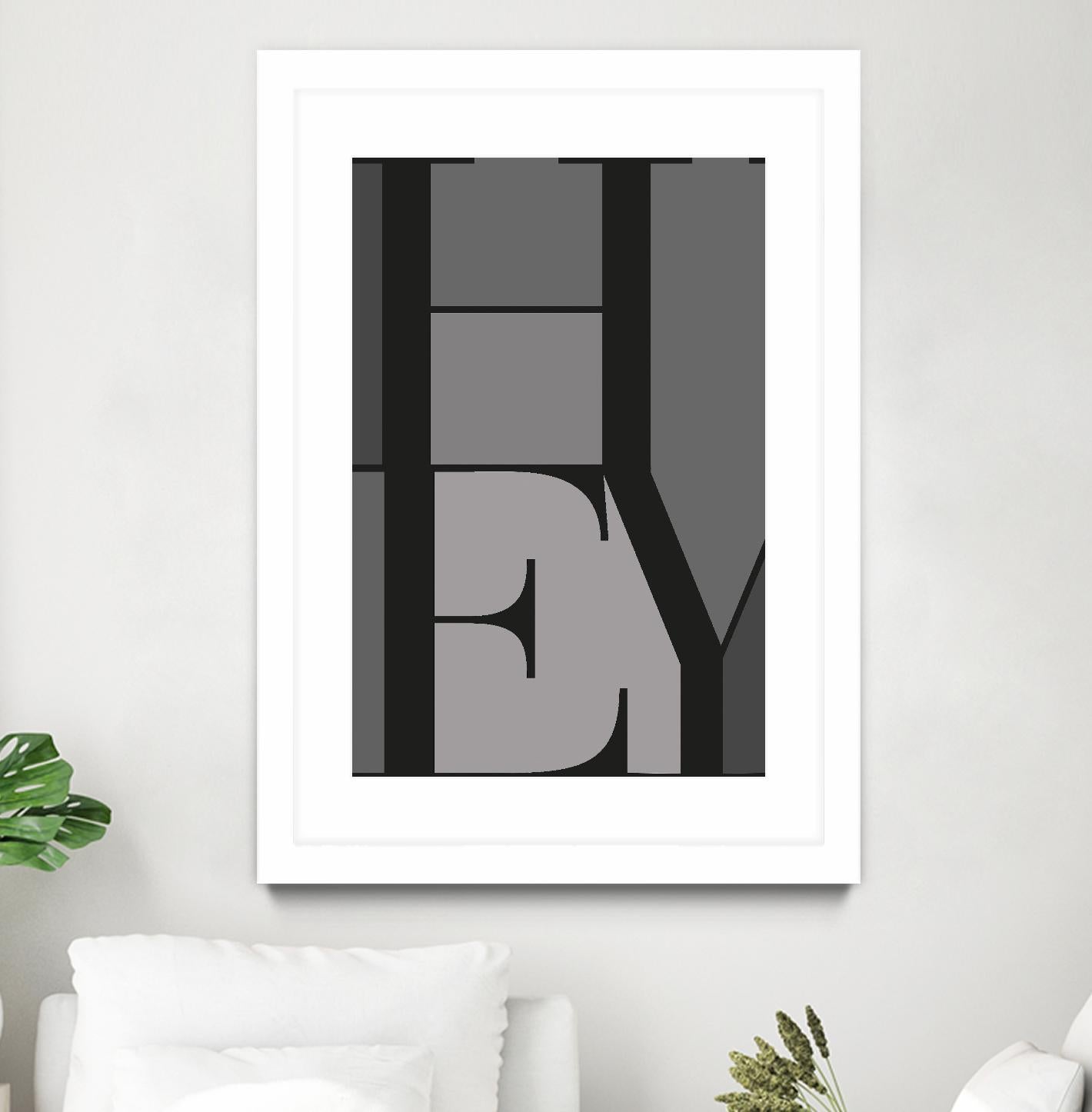 Hey by TypeLike on GIANT ART - multicolor design/type