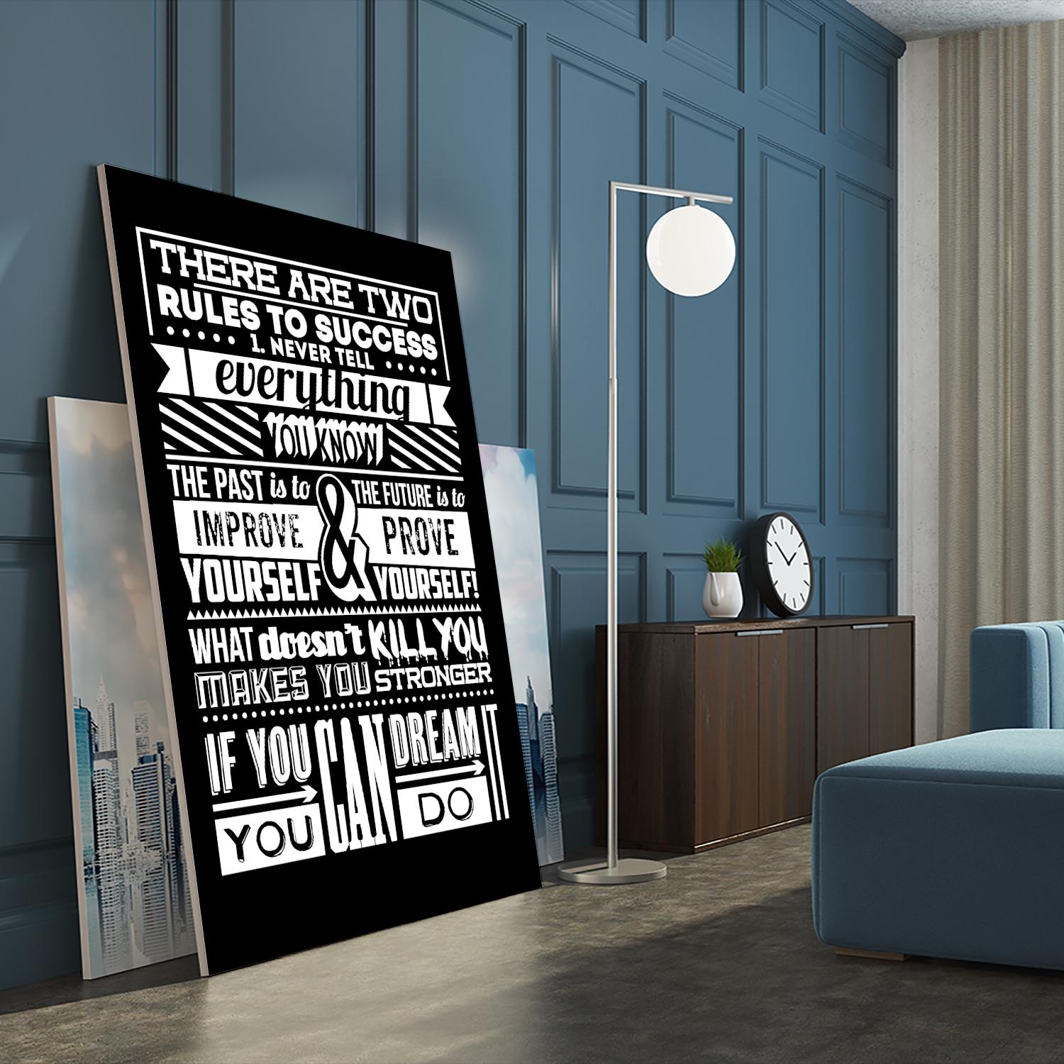 Success by TypeLike on GIANT ART - multicolor inspirational