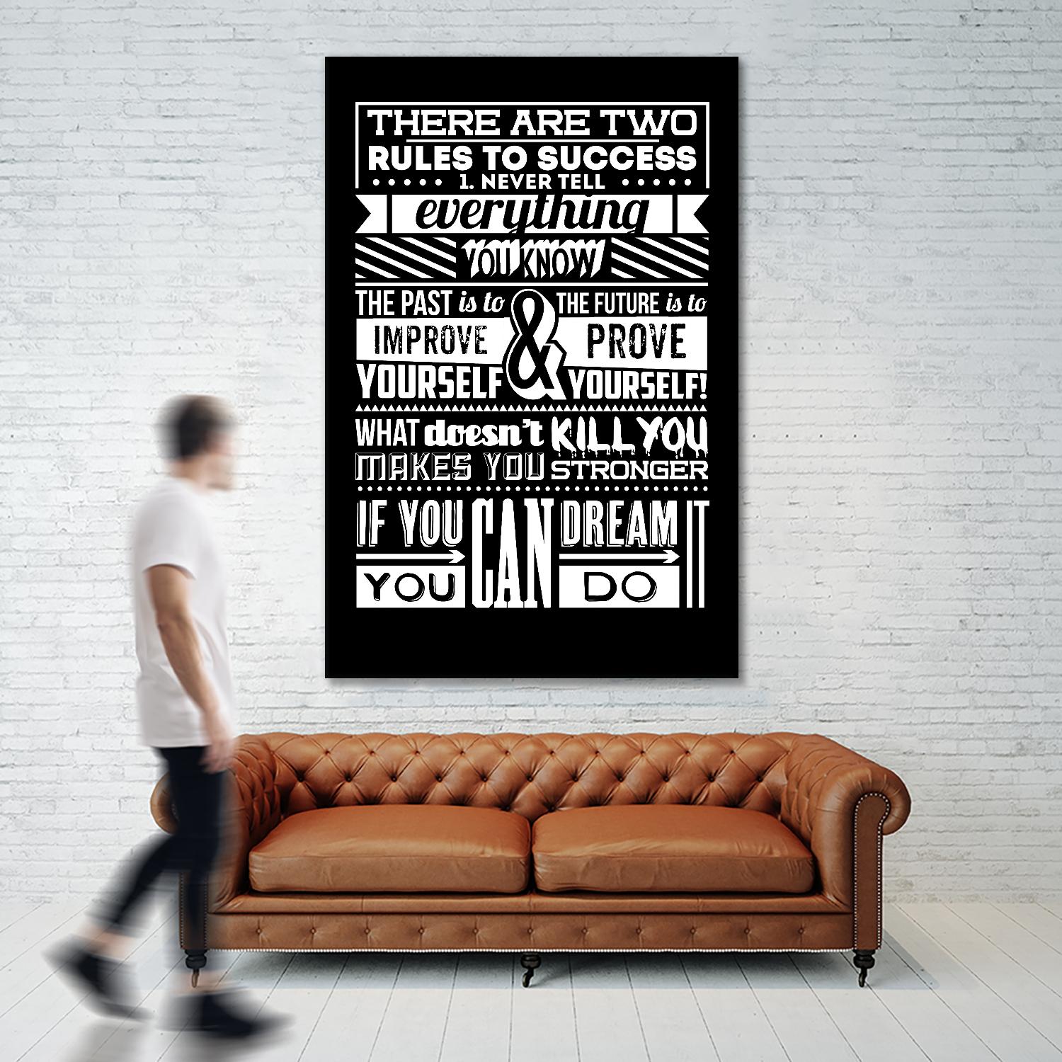 Success by TypeLike on GIANT ART - multicolor inspirational