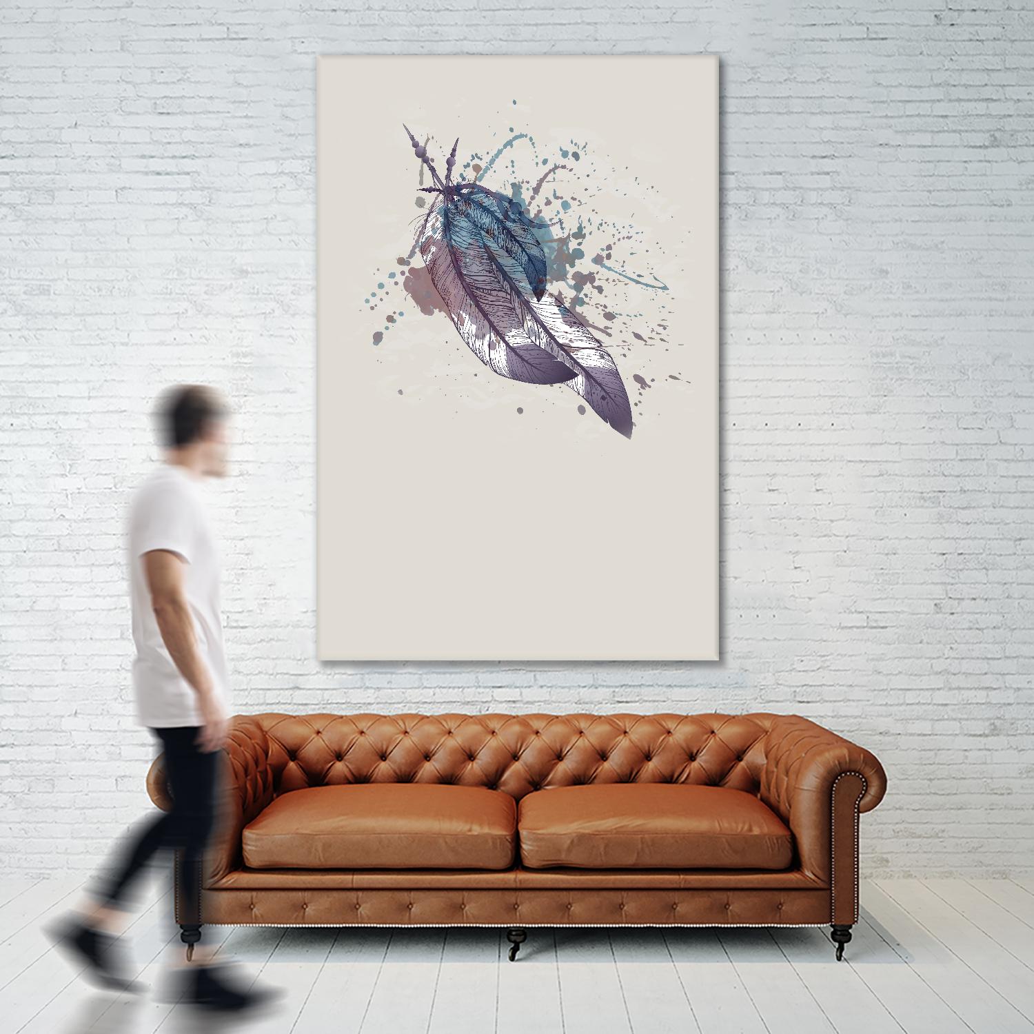 Eagle feather II by Incado on GIANT ART - multicolor floral/still life; contemporary