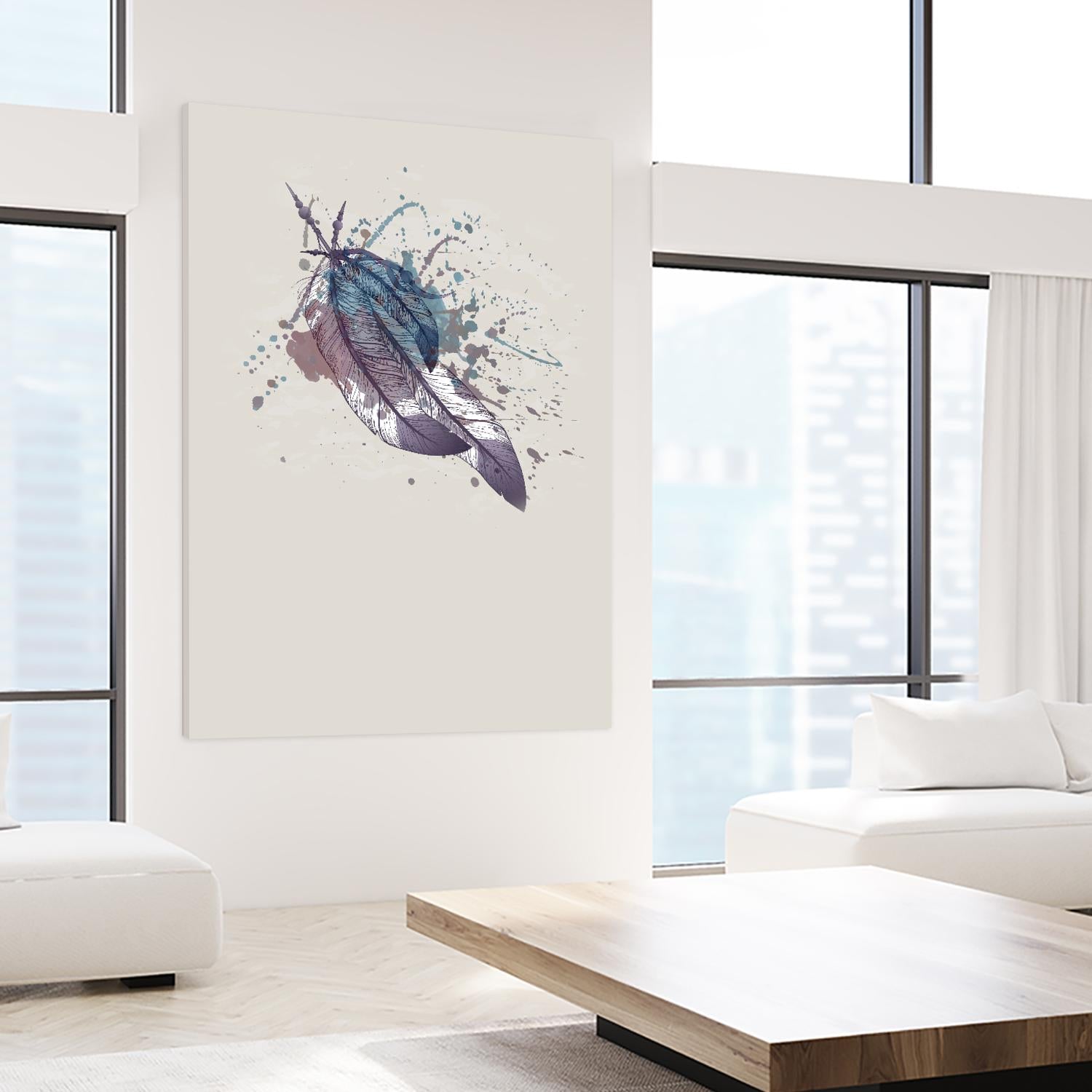 Eagle feather II by Incado on GIANT ART - multicolor floral/still life; contemporary