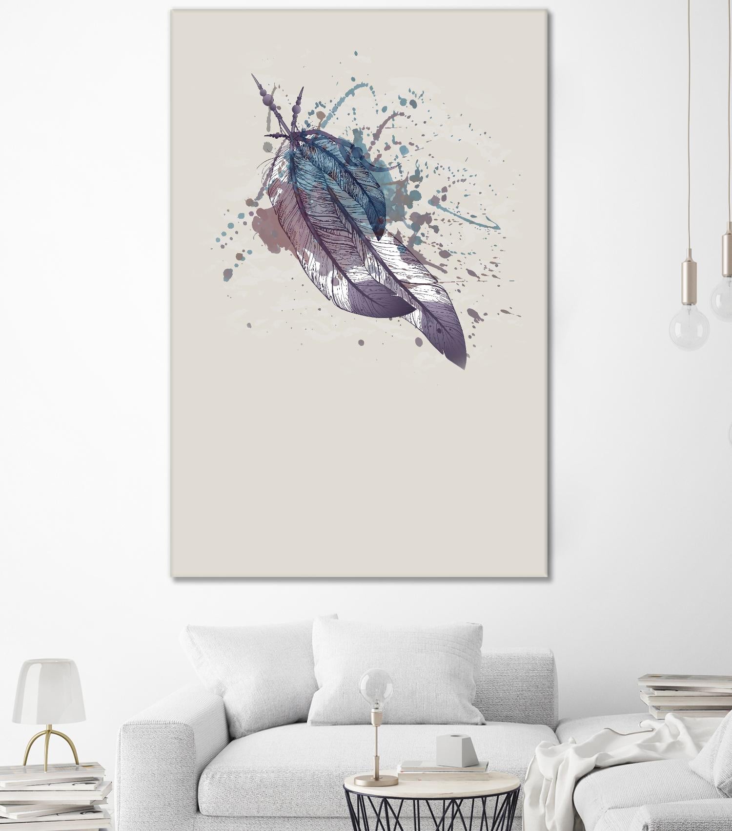 Eagle feather II by Incado on GIANT ART - multicolor floral/still life; contemporary