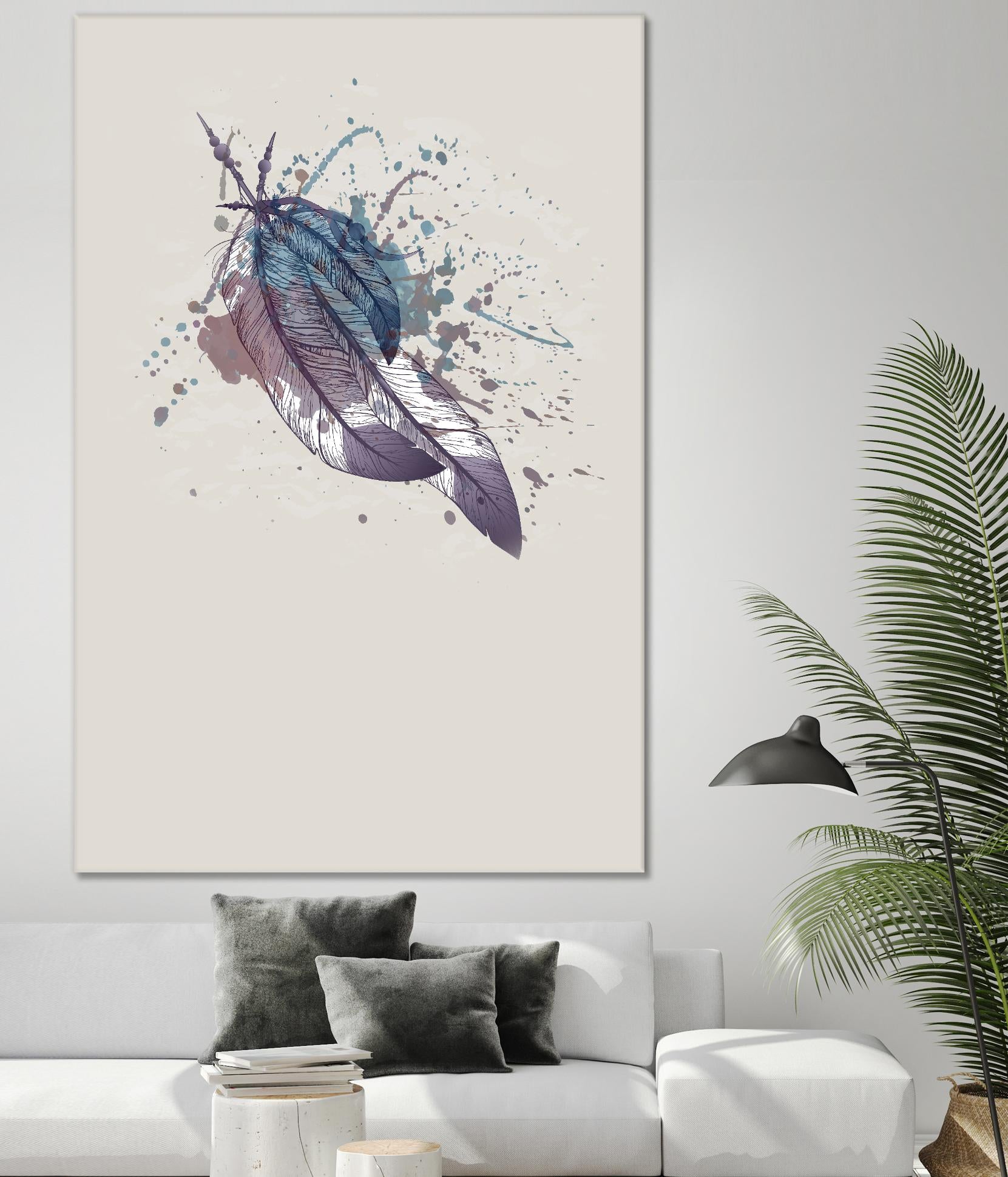 Eagle feather II by Incado on GIANT ART - multicolor floral/still life; contemporary