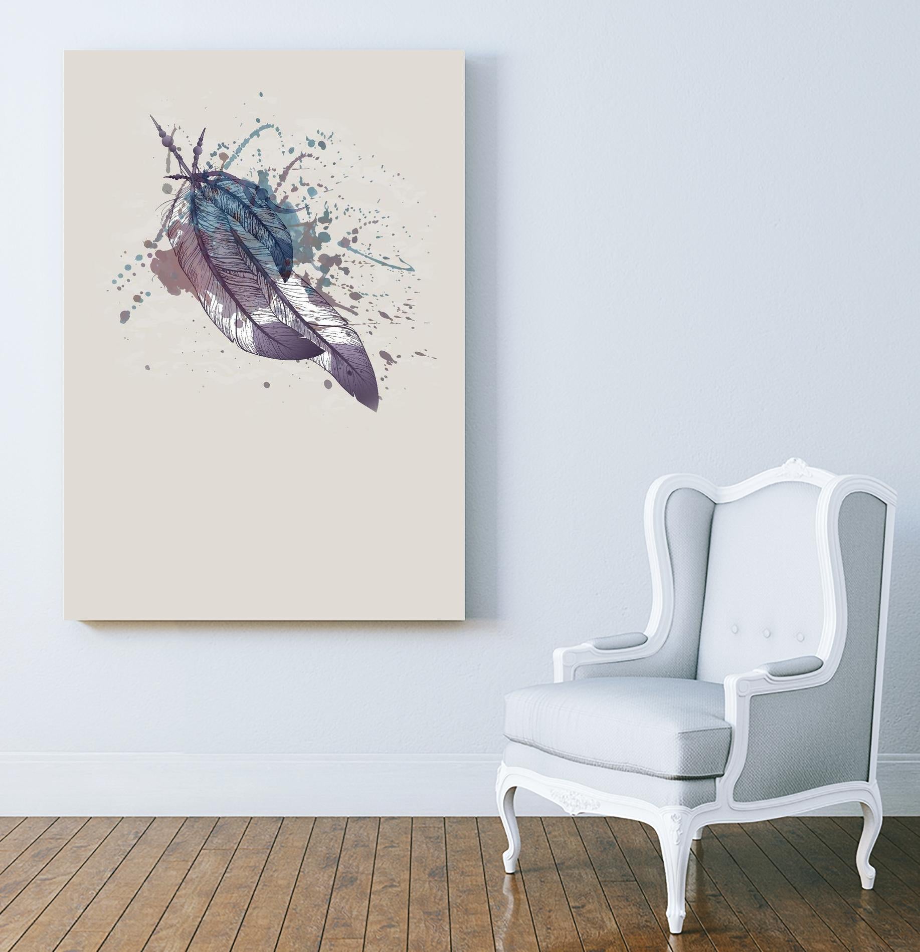 Eagle feather II by Incado on GIANT ART - multicolor floral/still life; contemporary