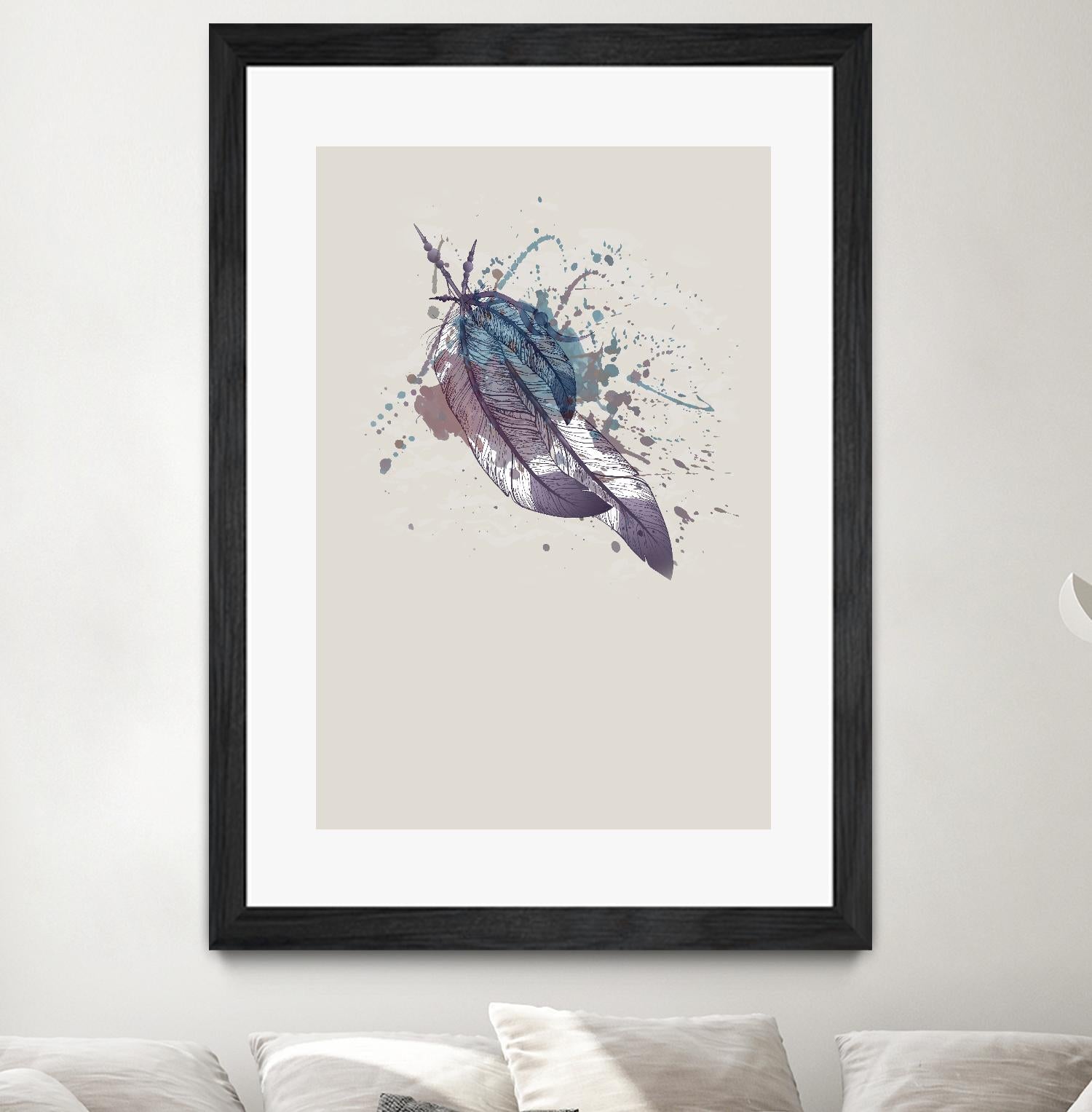 Eagle feather II by Incado on GIANT ART - multicolor floral/still life; contemporary