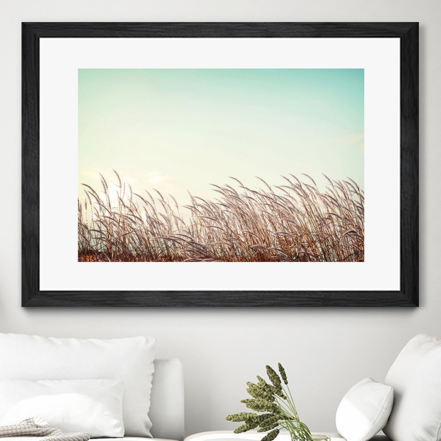 Retro Grass by PhotoINC Studio on GIANT ART - multicolor photography; landscapes
