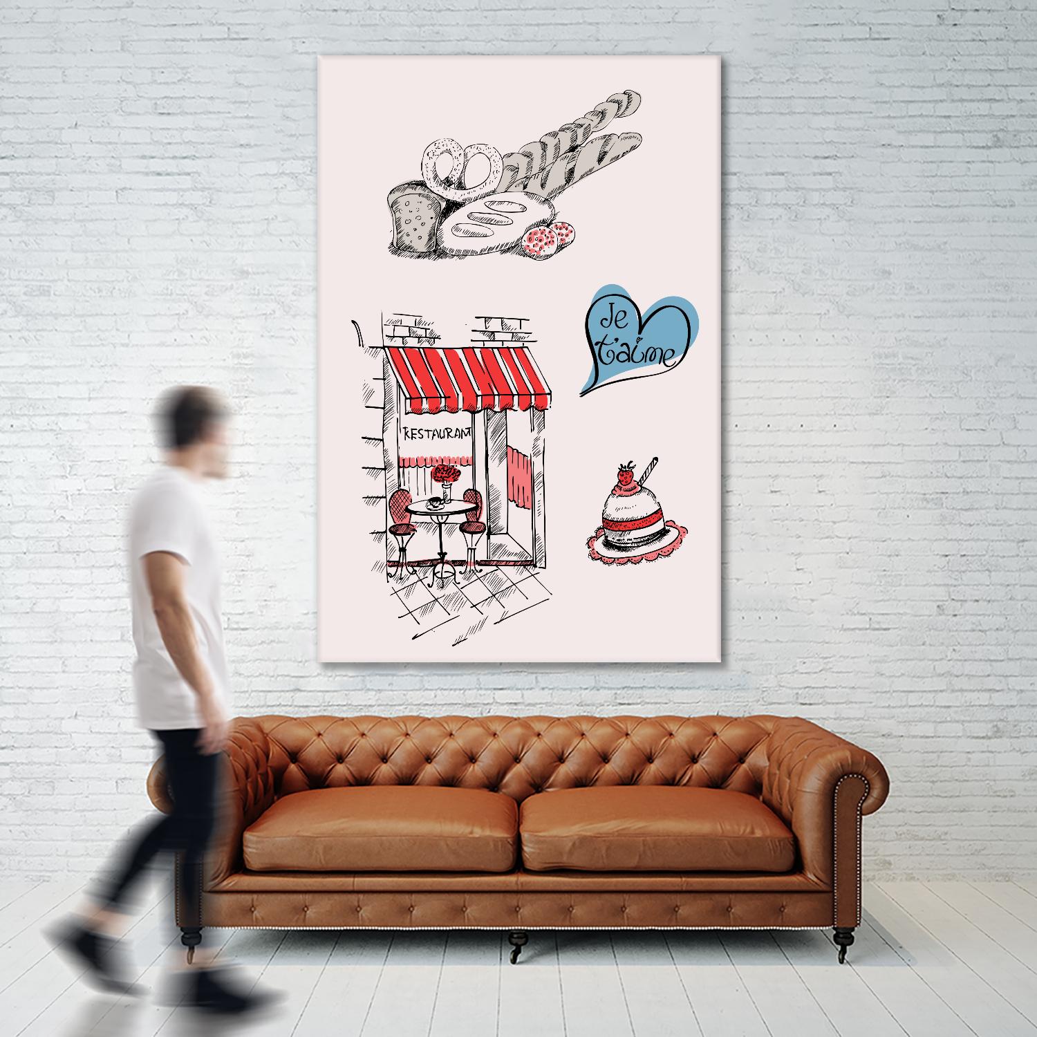 Paris II by TypeLike on GIANT ART - multicolor people/places; cuisine