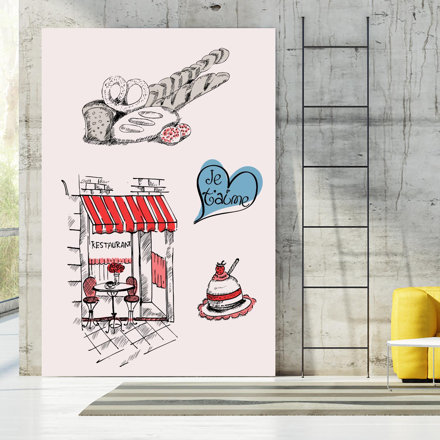 Paris II by TypeLike on GIANT ART - multicolor people/places; cuisine