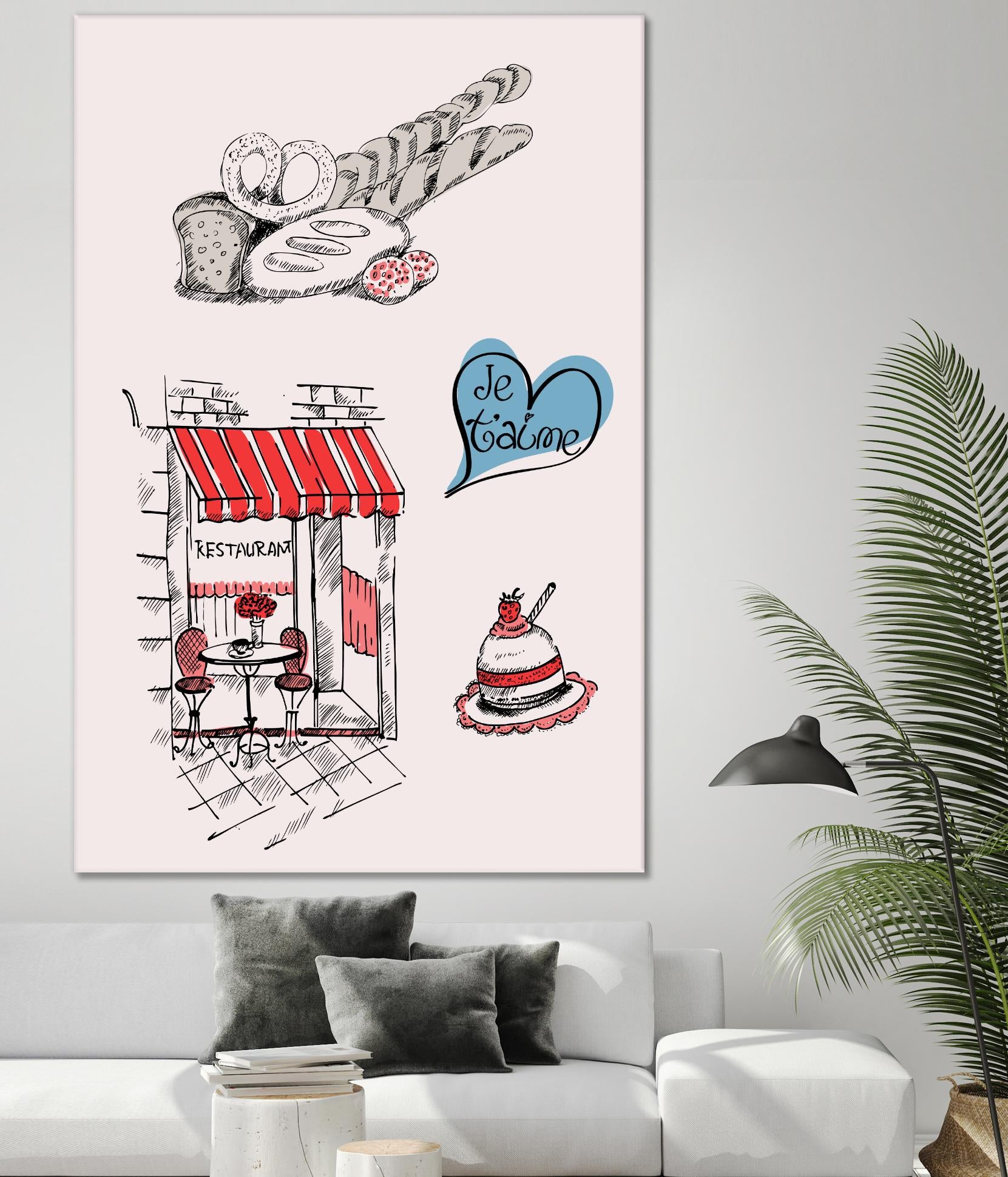 Paris II by TypeLike on GIANT ART - multicolor people/places; cuisine