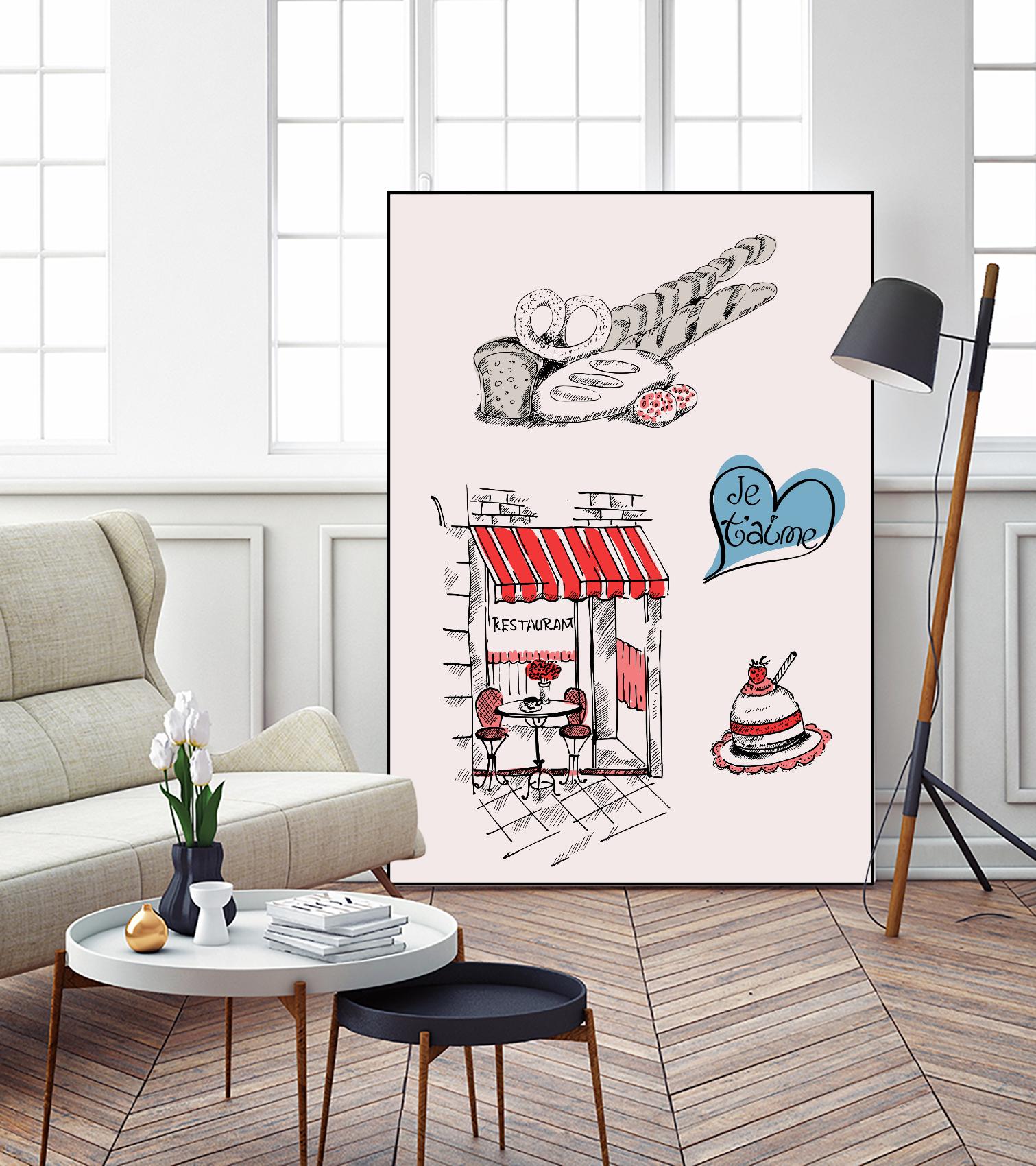 Paris II by TypeLike on GIANT ART - multicolor people/places; cuisine