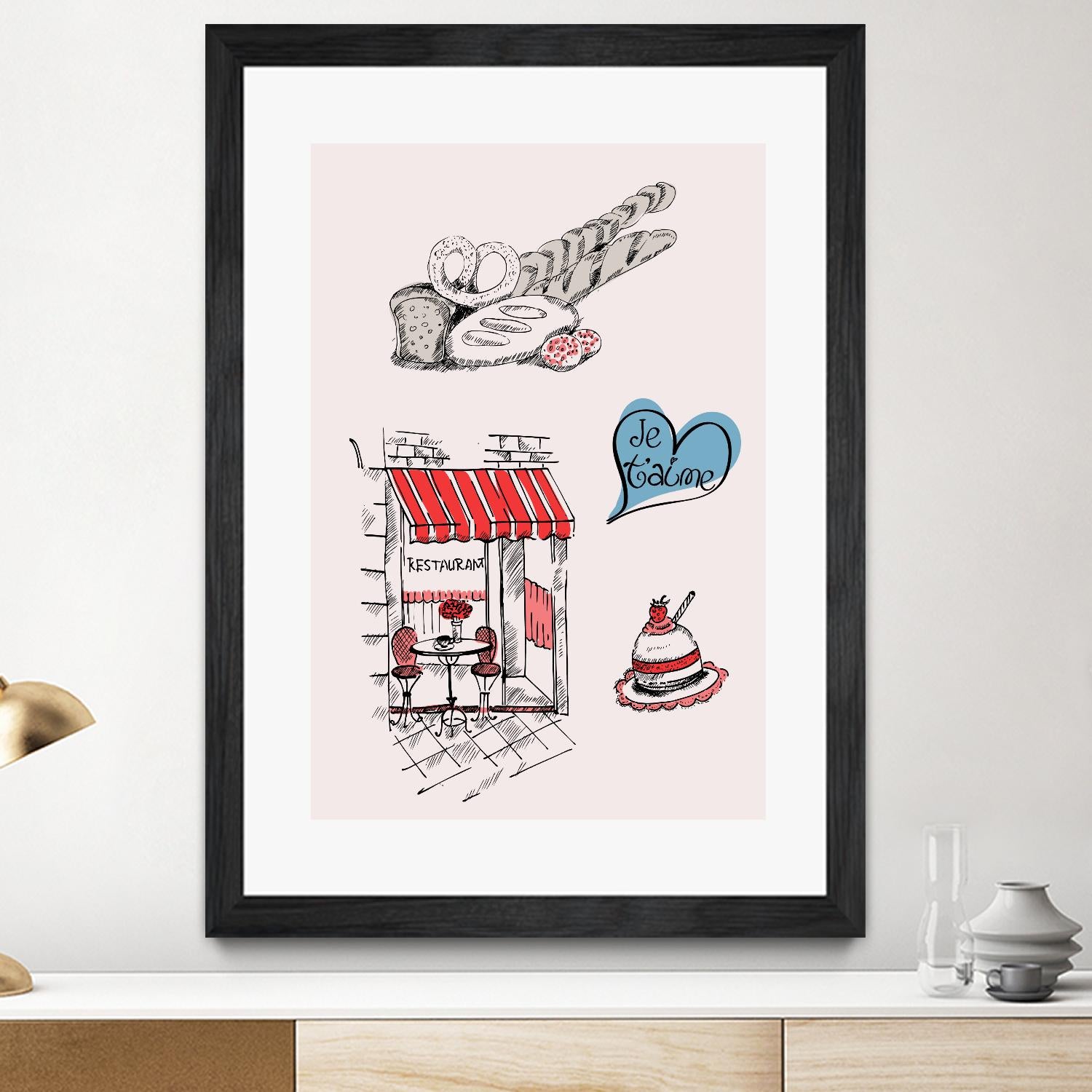 Paris II by TypeLike on GIANT ART - multicolor people/places; cuisine