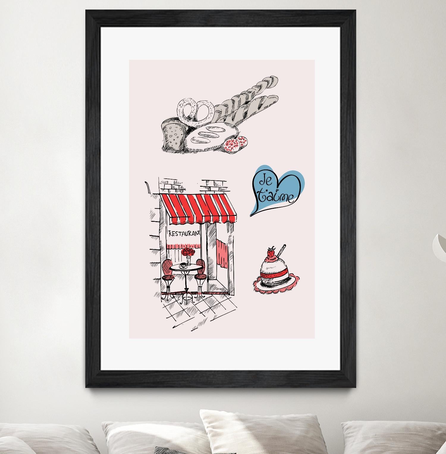 Paris II by TypeLike on GIANT ART - multicolor people/places; cuisine