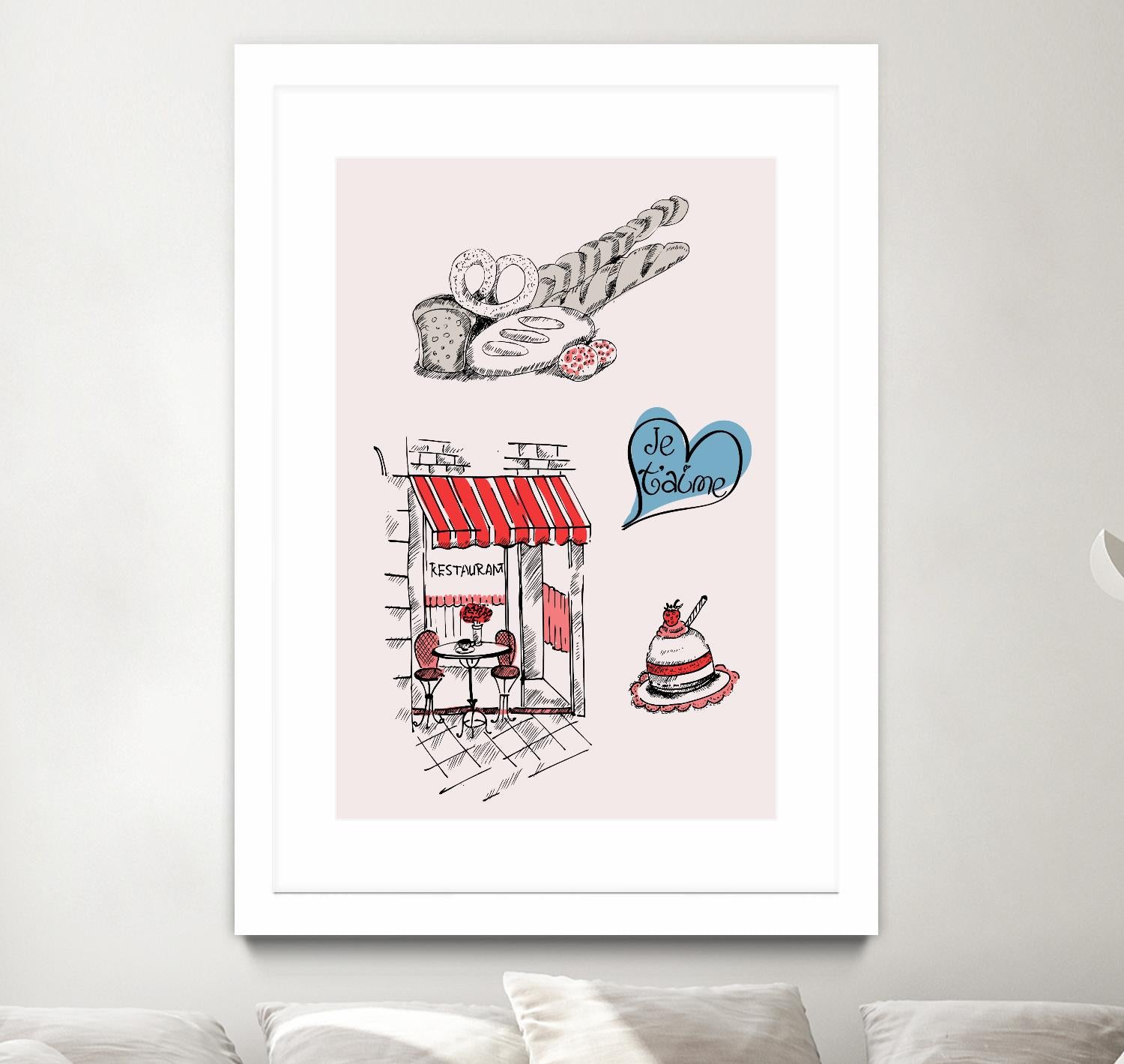 Paris II by TypeLike on GIANT ART - multicolor people/places; cuisine