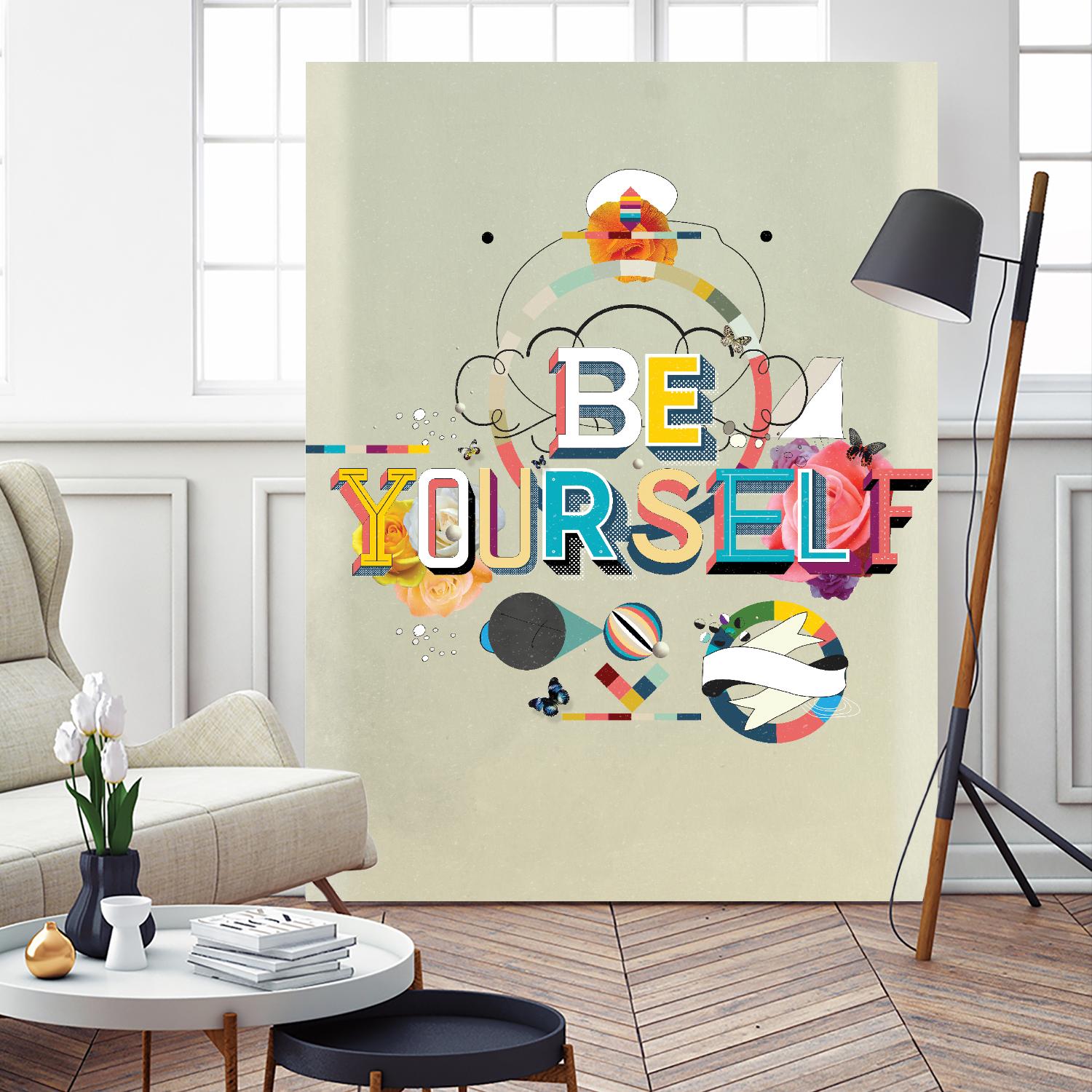 Be Yourself by Kavan & Company on GIANT ART - multi inspirational, novelty, design/type, illustration, typography