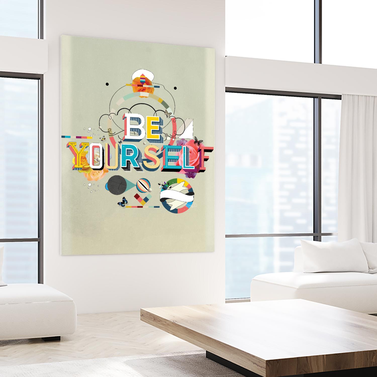 Be Yourself by Kavan & Company on GIANT ART - multi inspirational, novelty, design/type, illustration, typography