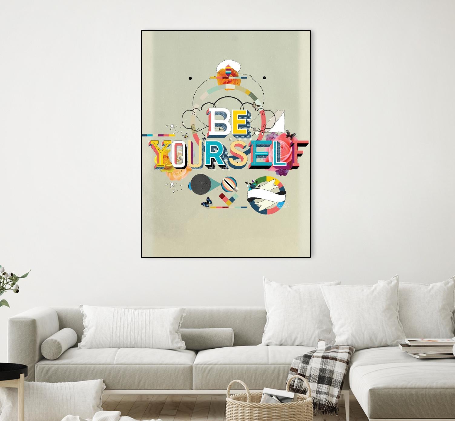 Be Yourself by Kavan & Company on GIANT ART - multi inspirational, novelty, design/type, illustration, typography