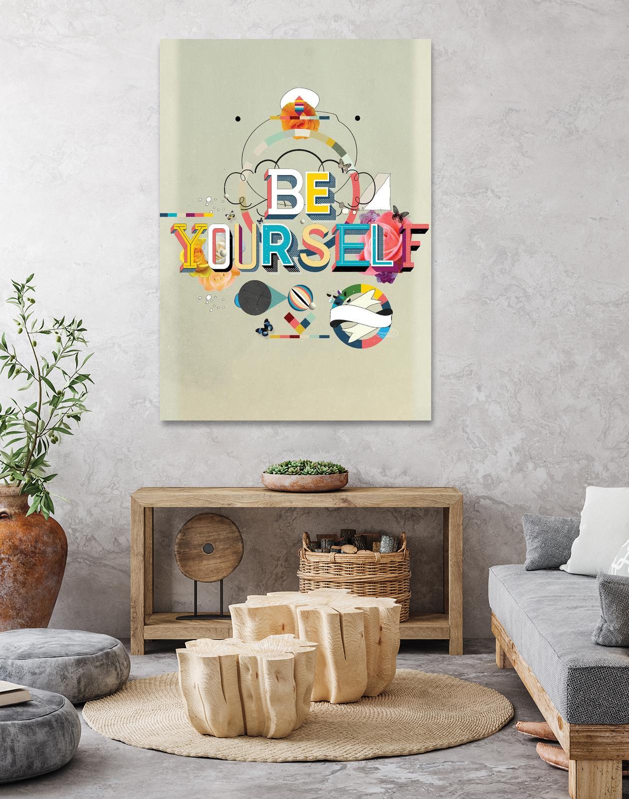 Be Yourself by Kavan & Company on GIANT ART - multi inspirational, novelty, design/type, illustration, typography