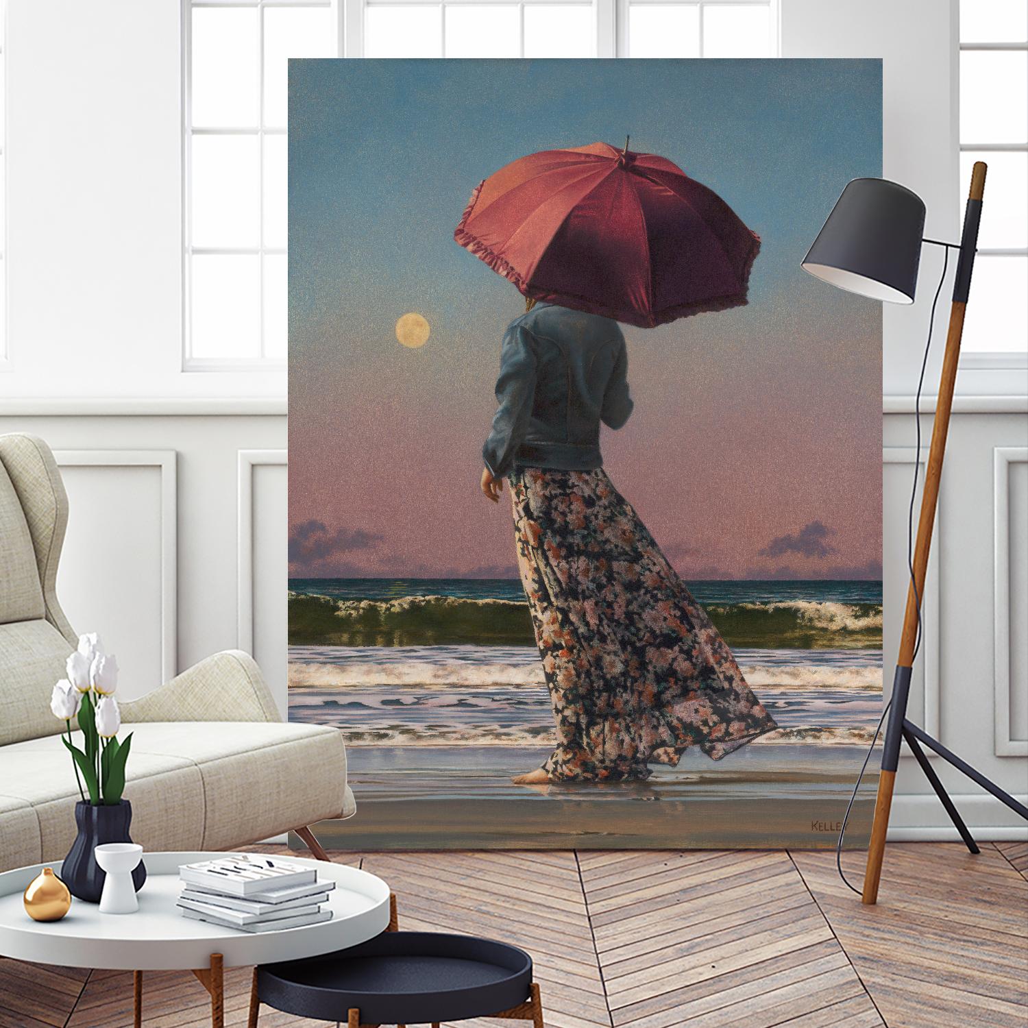 Romancing The Moon by Paul Kelley on GIANT ART - multicolor figurative