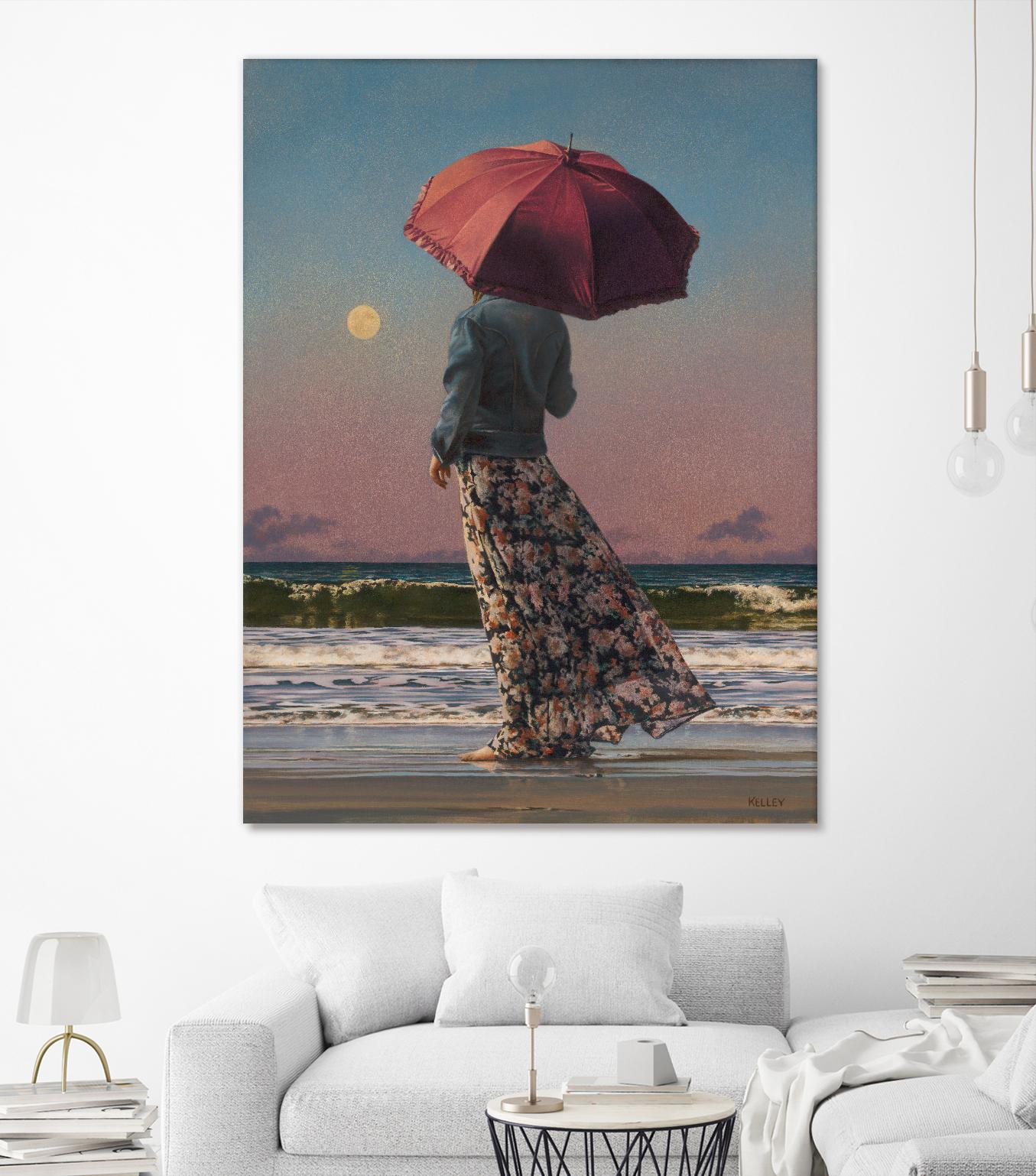 Romancing The Moon by Paul Kelley on GIANT ART - multicolor figurative