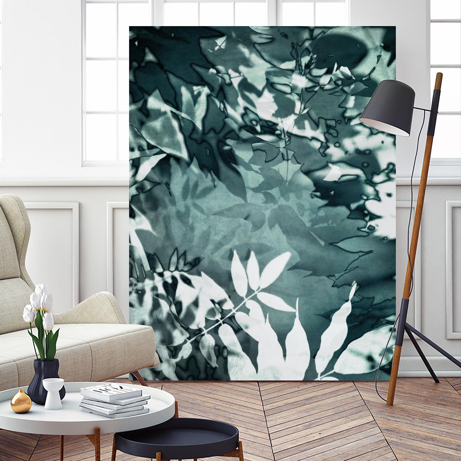 Abstract Leaves by Iris Lehnhardt on GIANT ART - multicolor contemporary