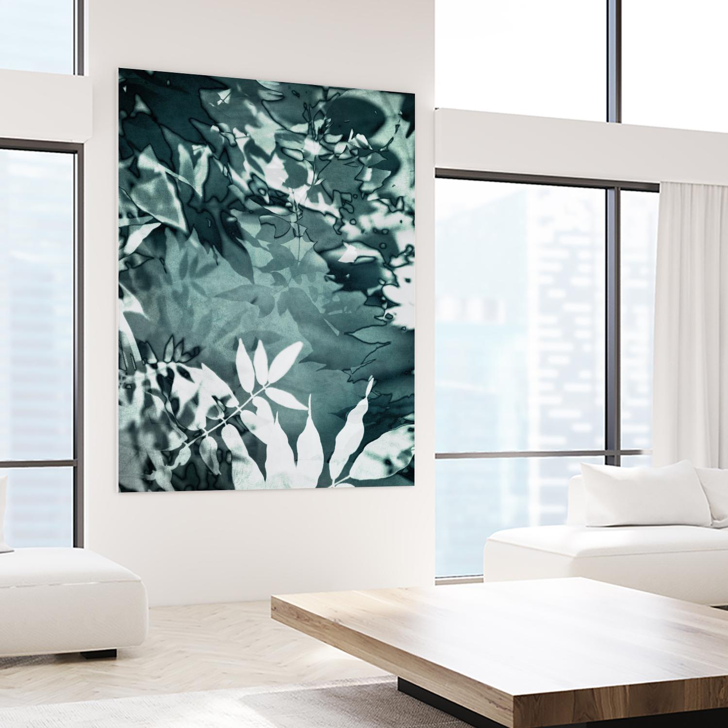 Abstract Leaves by Iris Lehnhardt on GIANT ART - multicolor contemporary