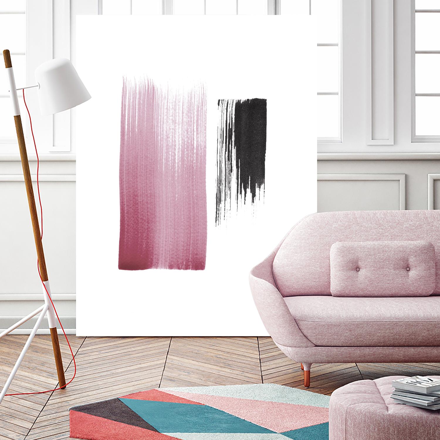 Black & Blush by Iris Lehnhardt on GIANT ART - multicolor contemporary; abstracts