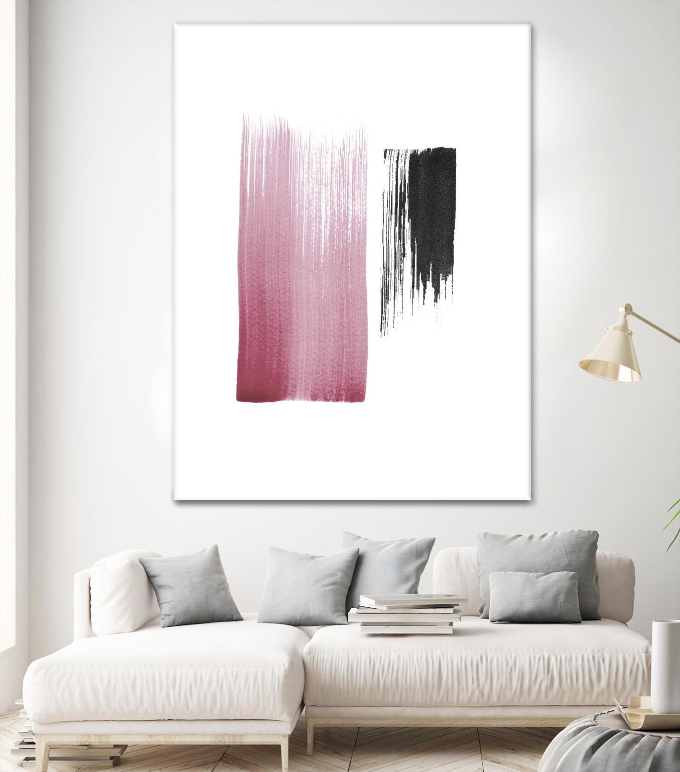 Black & Blush by Iris Lehnhardt on GIANT ART - multicolor contemporary; abstracts