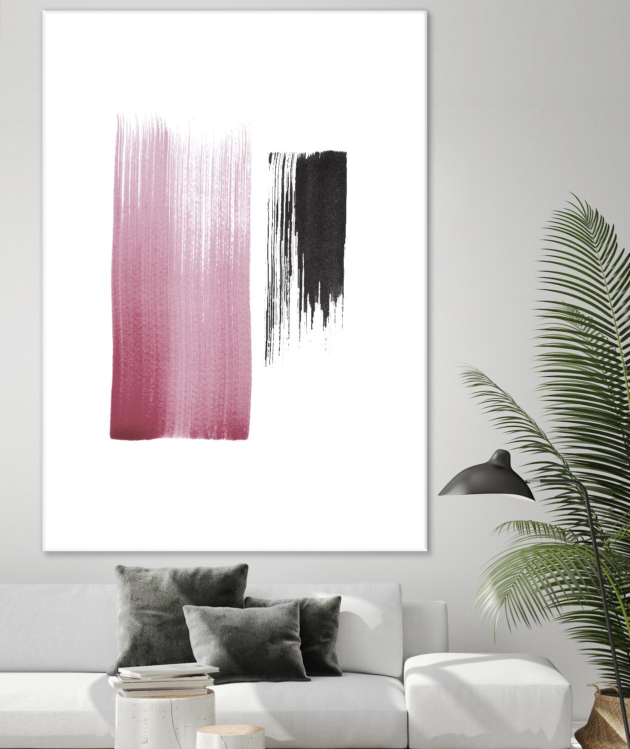 Black & Blush by Iris Lehnhardt on GIANT ART - multicolor contemporary; abstracts