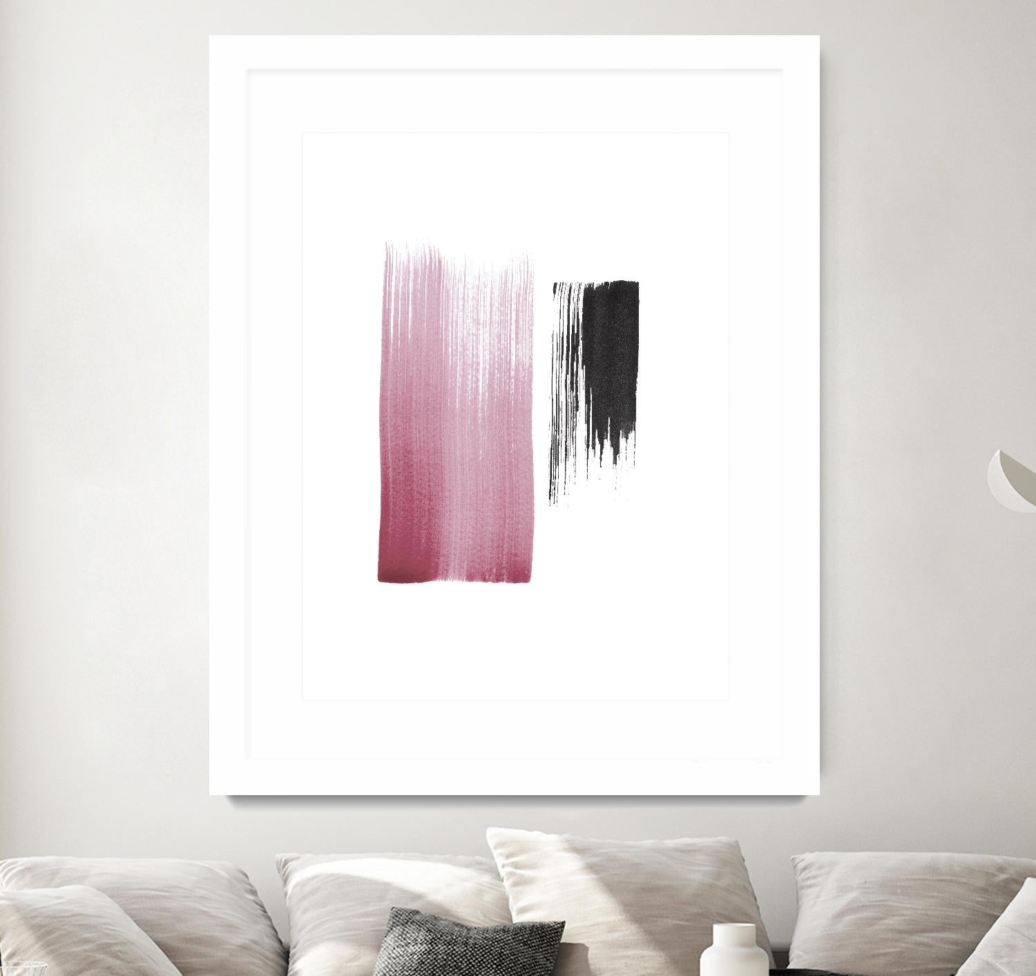 Black & Blush by Iris Lehnhardt on GIANT ART - multicolor contemporary; abstracts