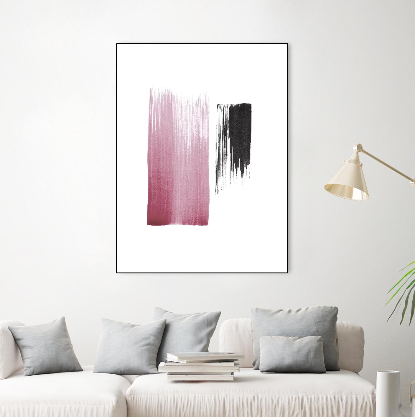 Black & Blush by Iris Lehnhardt on GIANT ART - multicolor contemporary; abstracts
