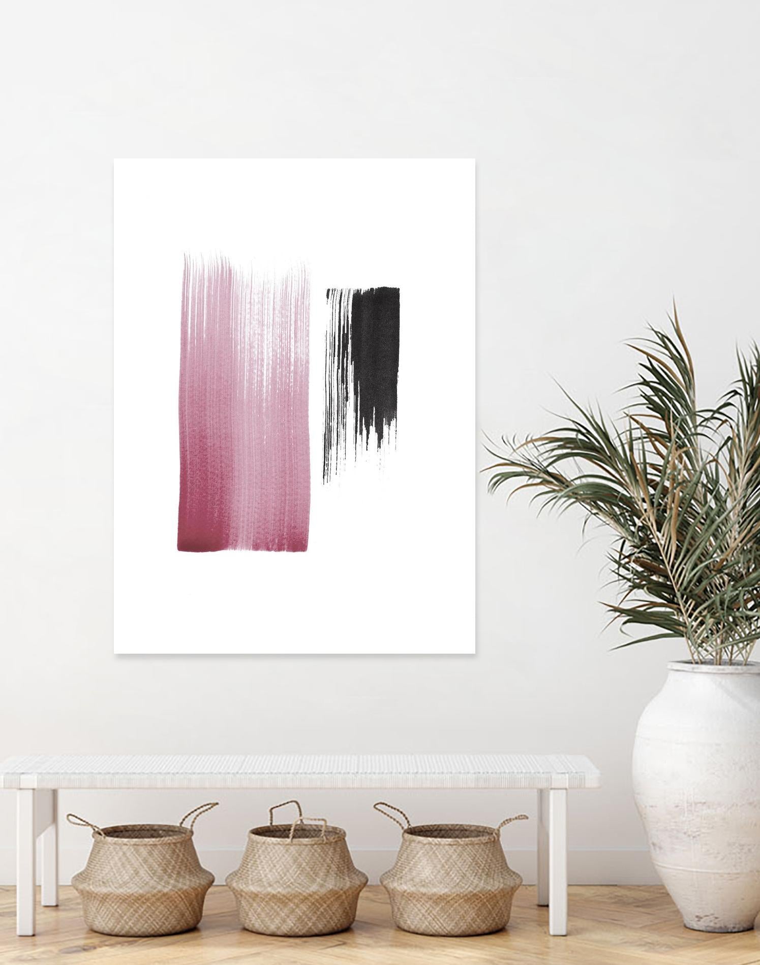 Black & Blush by Iris Lehnhardt on GIANT ART - multicolor contemporary; abstracts