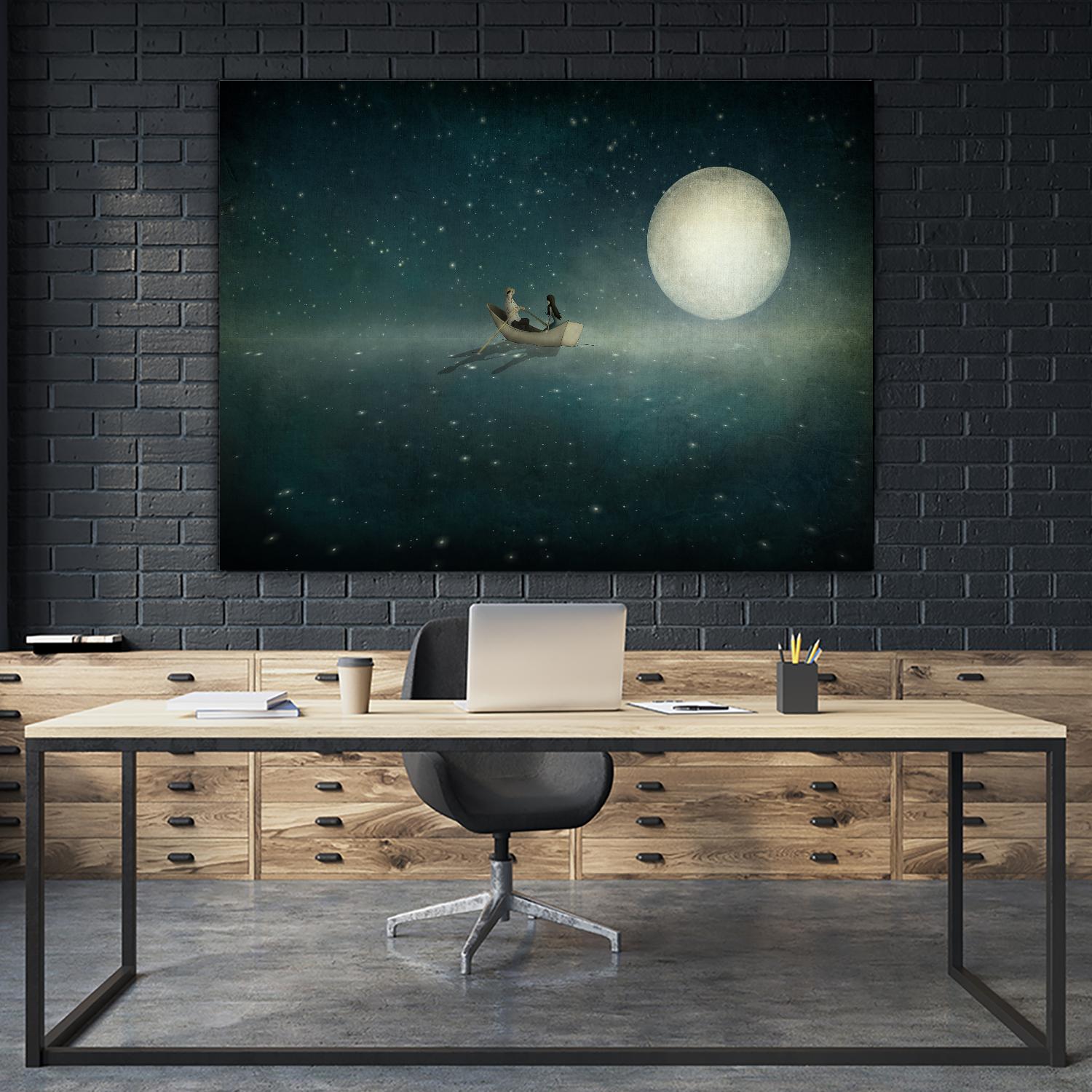 Moonlight by Maja Lindberg on GIANT ART - multicolor urban/pop surrealism; children