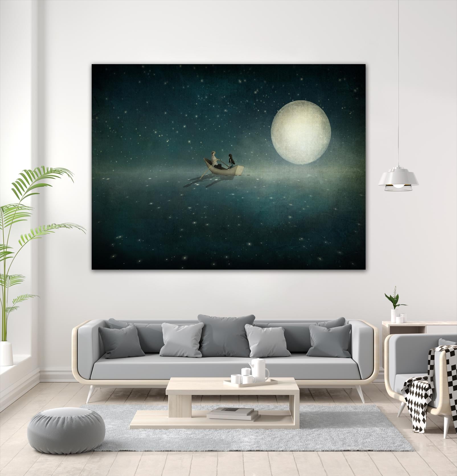 Moonlight by Maja Lindberg on GIANT ART - multicolor urban/pop surrealism; children