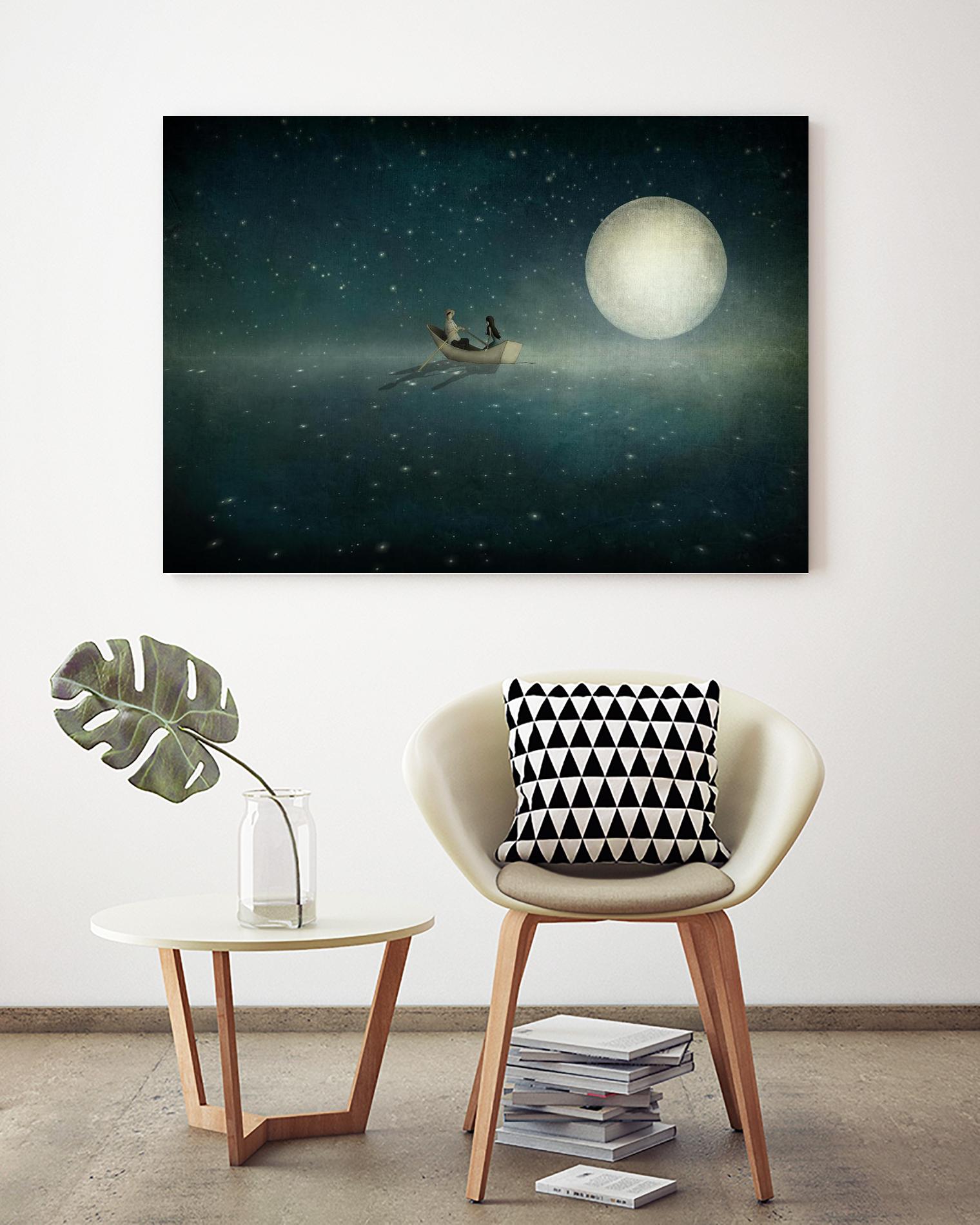 Moonlight by Maja Lindberg on GIANT ART - multicolor urban/pop surrealism; children