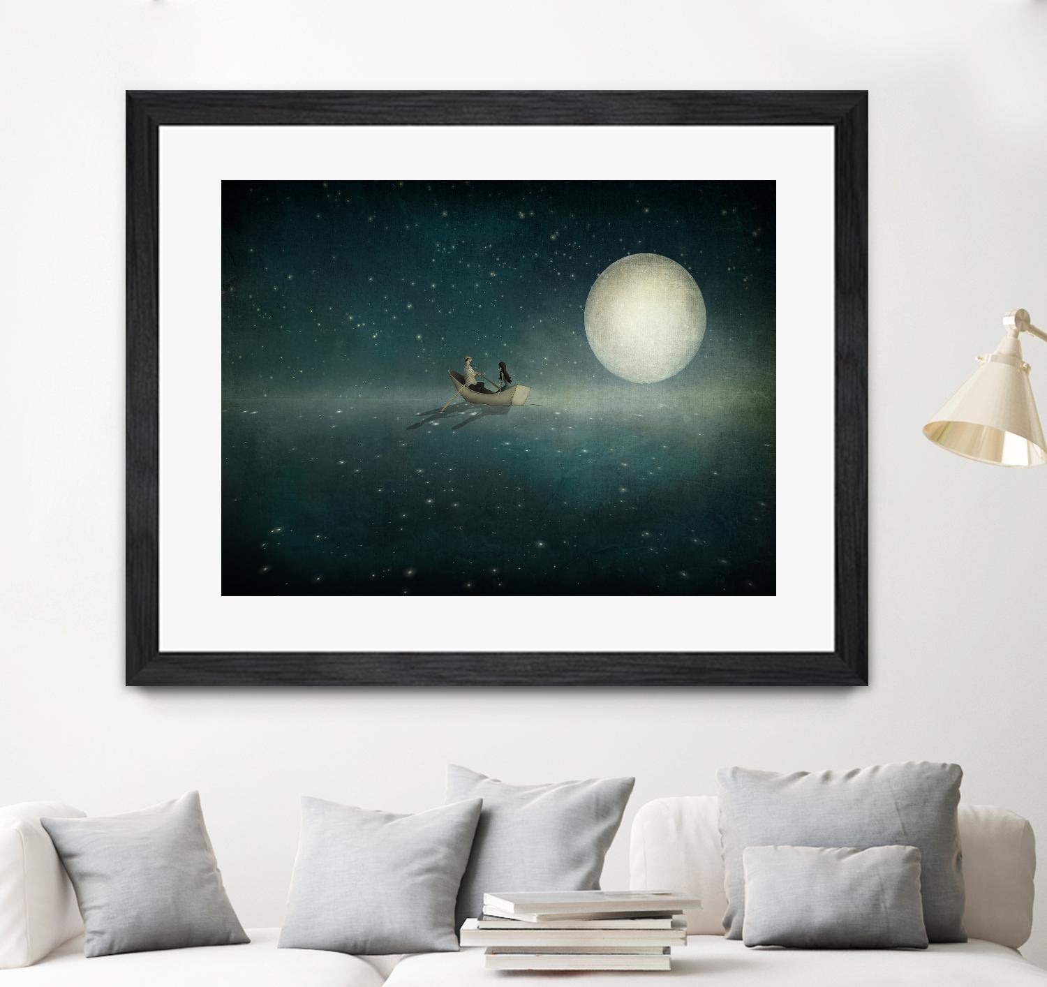 Moonlight by Maja Lindberg on GIANT ART - multicolor urban/pop surrealism; children