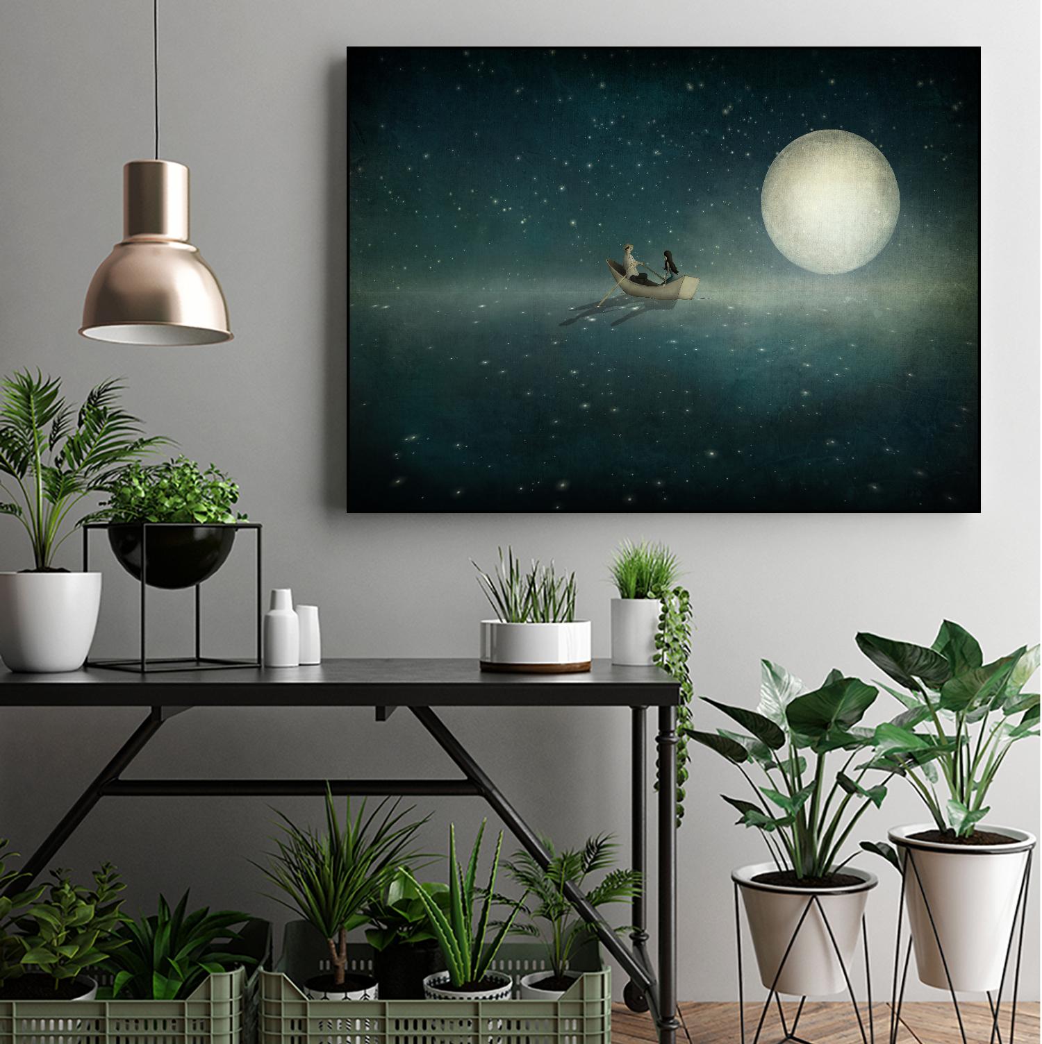 Moonlight by Maja Lindberg on GIANT ART - multicolor urban/pop surrealism; children