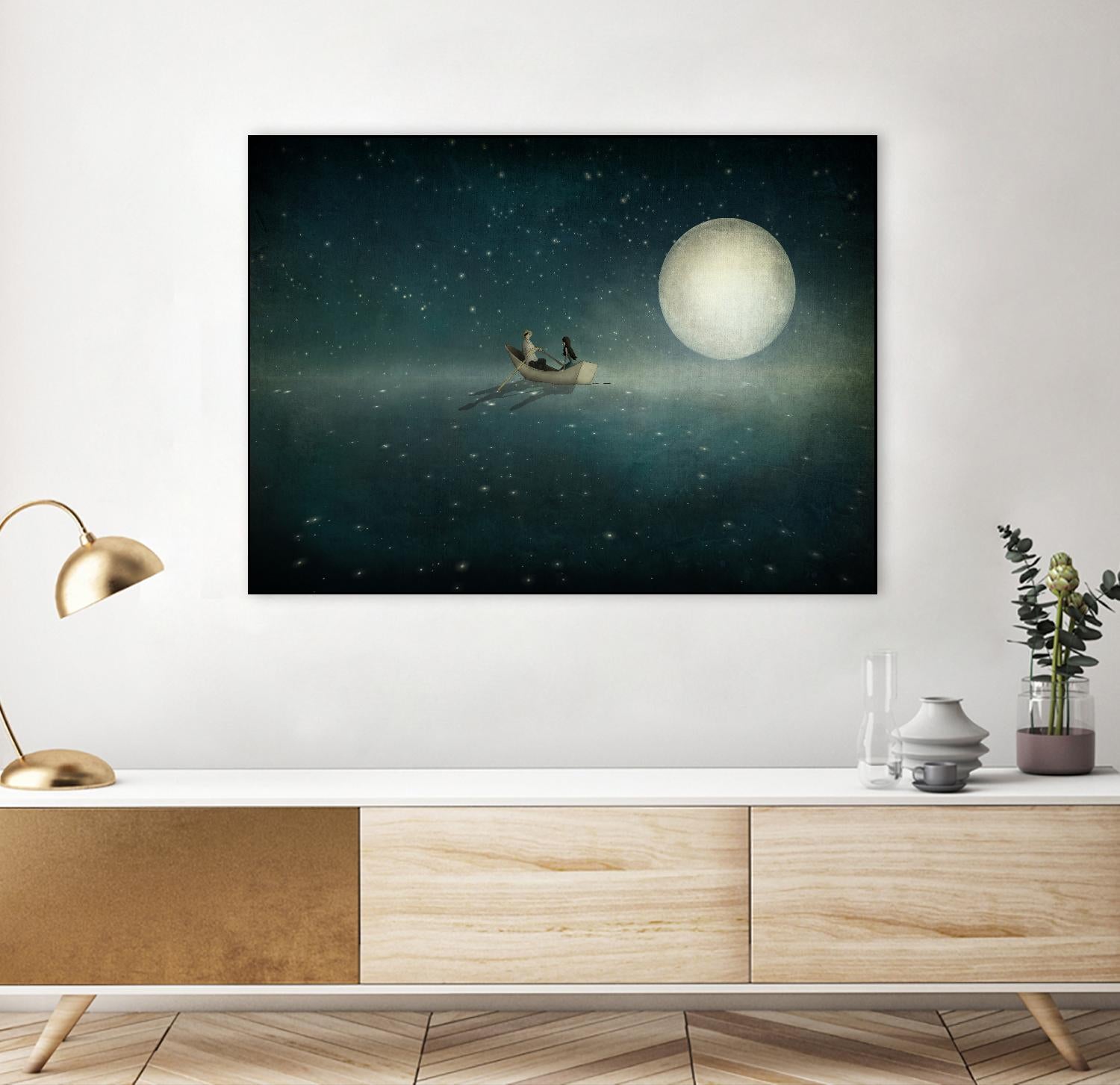 Moonlight by Maja Lindberg on GIANT ART - multicolor urban/pop surrealism; children