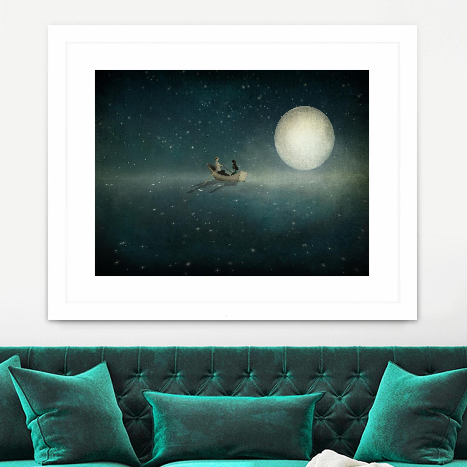 Moonlight by Maja Lindberg on GIANT ART - multicolor urban/pop surrealism; children