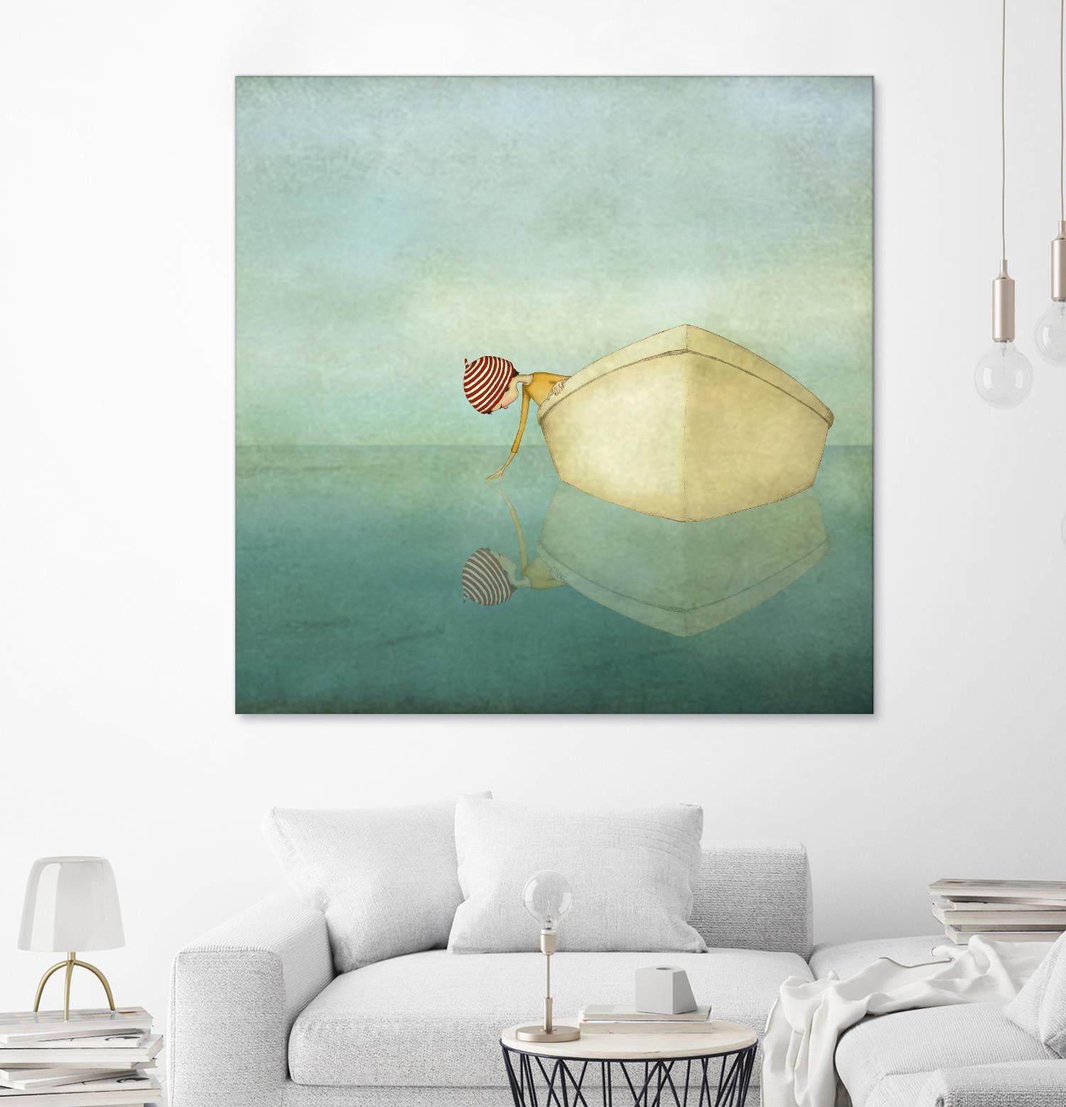 On the Sea by Maja Lindberg on GIANT ART - multicolor urban/pop surrealism; children