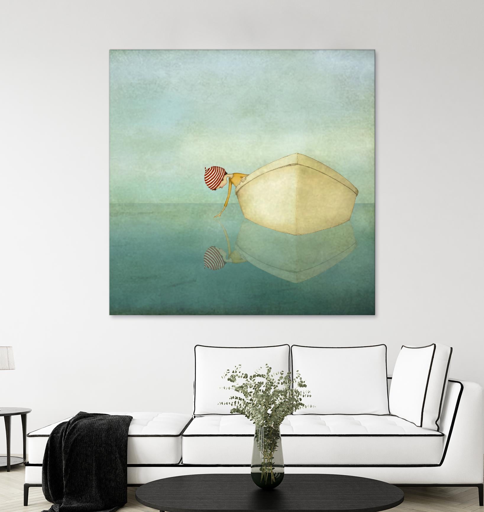 On the Sea by Maja Lindberg on GIANT ART - multicolor urban/pop surrealism; children