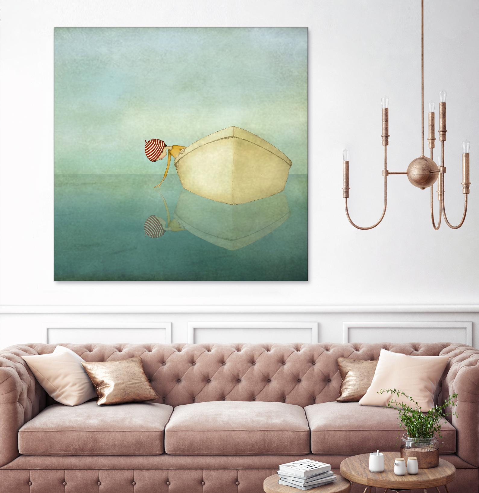 On the Sea by Maja Lindberg on GIANT ART - multicolor urban/pop surrealism; children