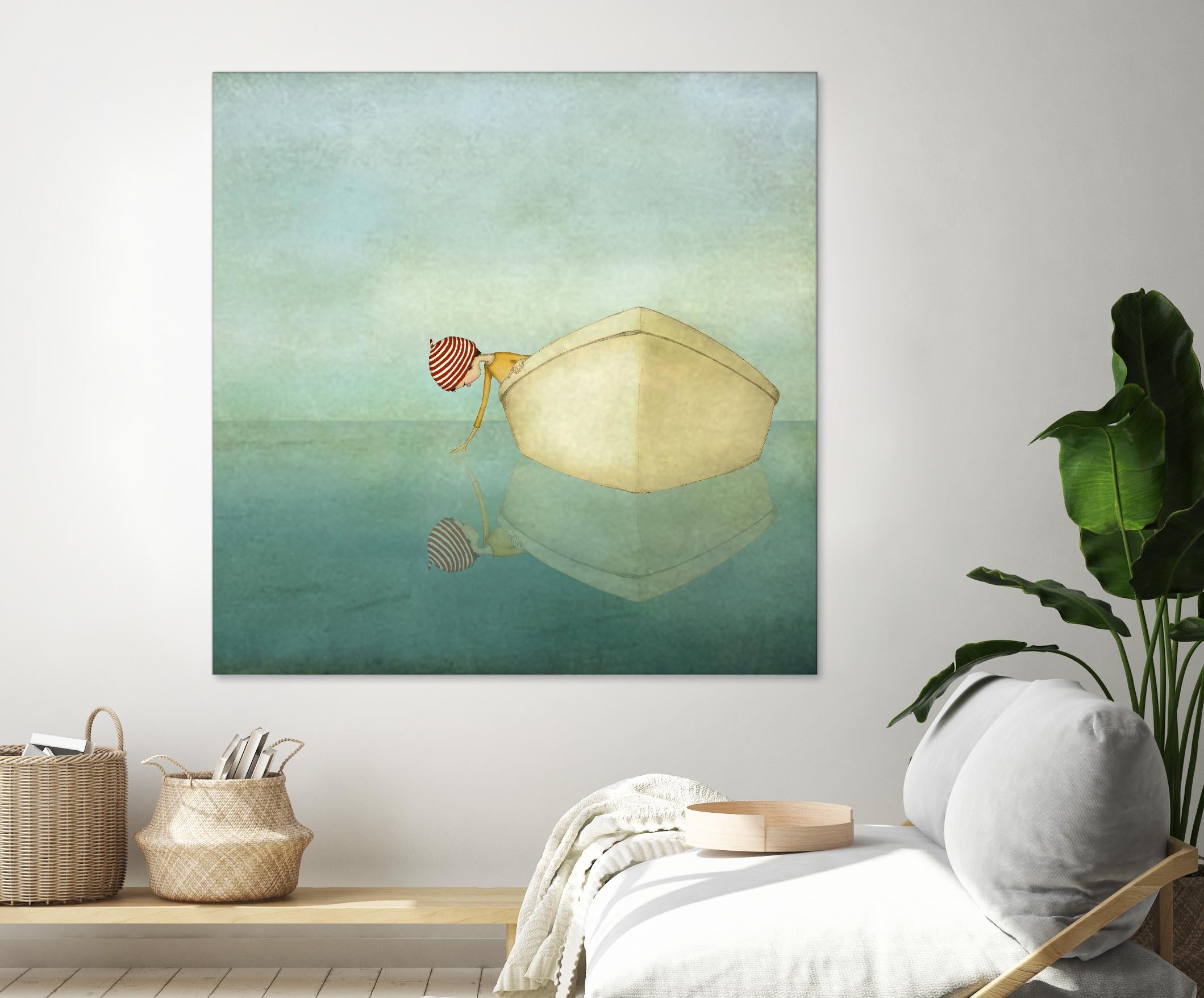 On the Sea by Maja Lindberg on GIANT ART - multicolor urban/pop surrealism; children