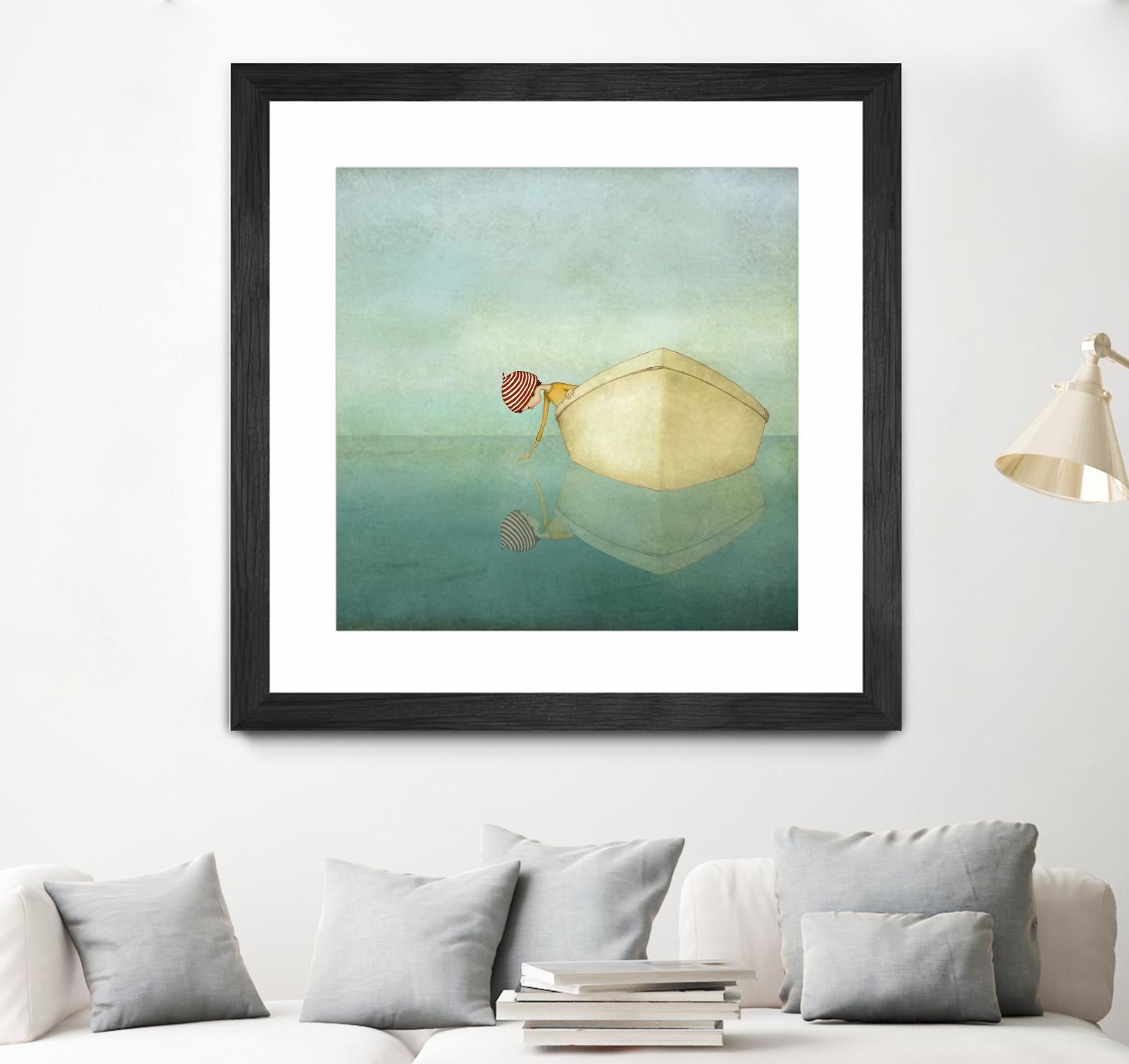 On the Sea by Maja Lindberg on GIANT ART - multicolor urban/pop surrealism; children