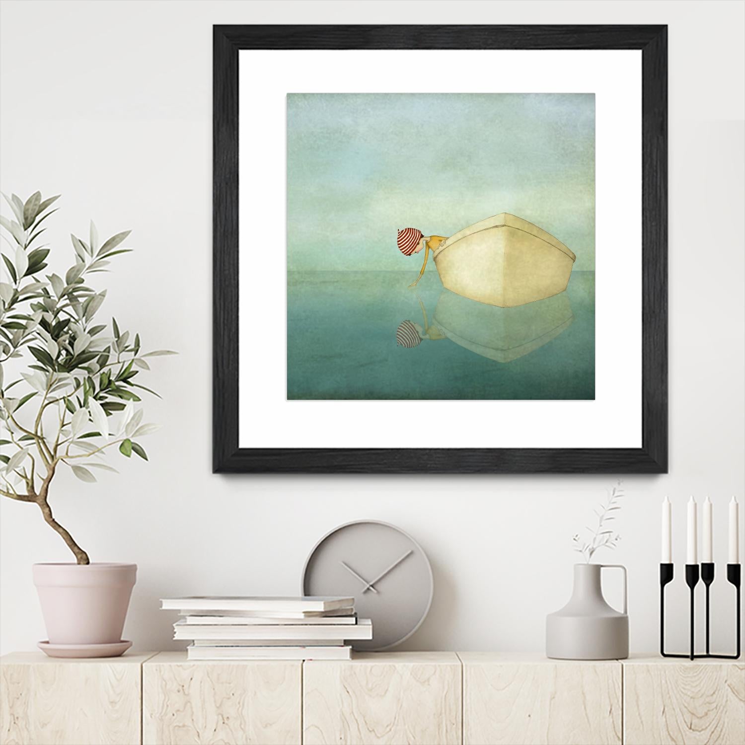 On the Sea by Maja Lindberg on GIANT ART - multicolor urban/pop surrealism; children