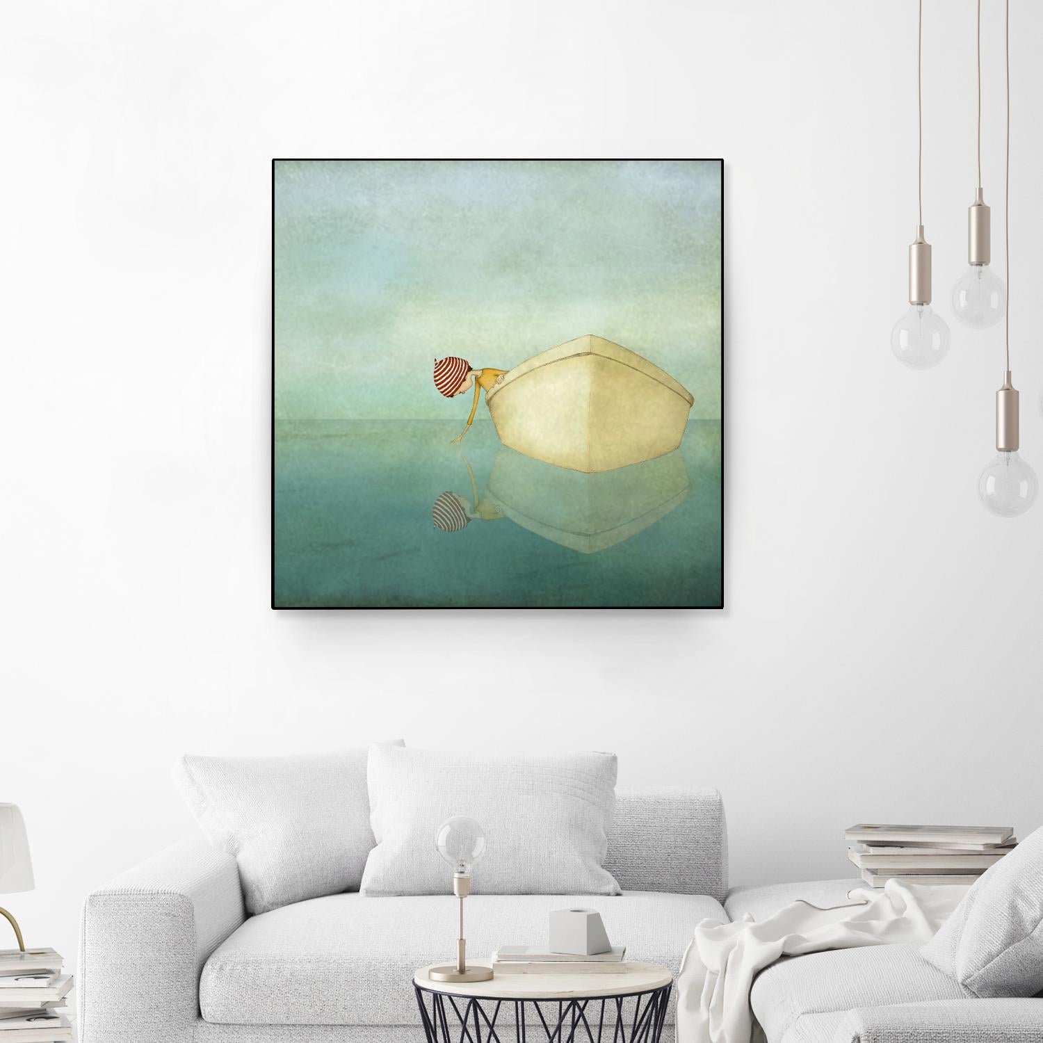 On the Sea by Maja Lindberg on GIANT ART - multicolor urban/pop surrealism; children