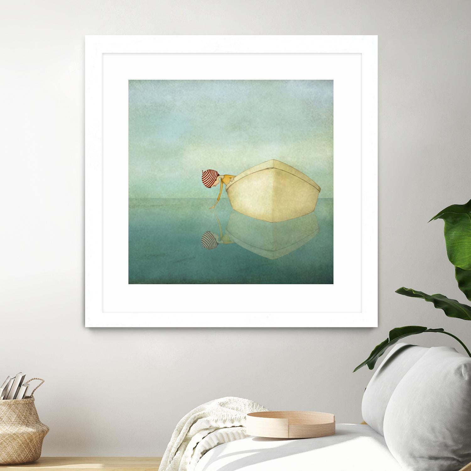 On the Sea by Maja Lindberg on GIANT ART - multicolor urban/pop surrealism; children