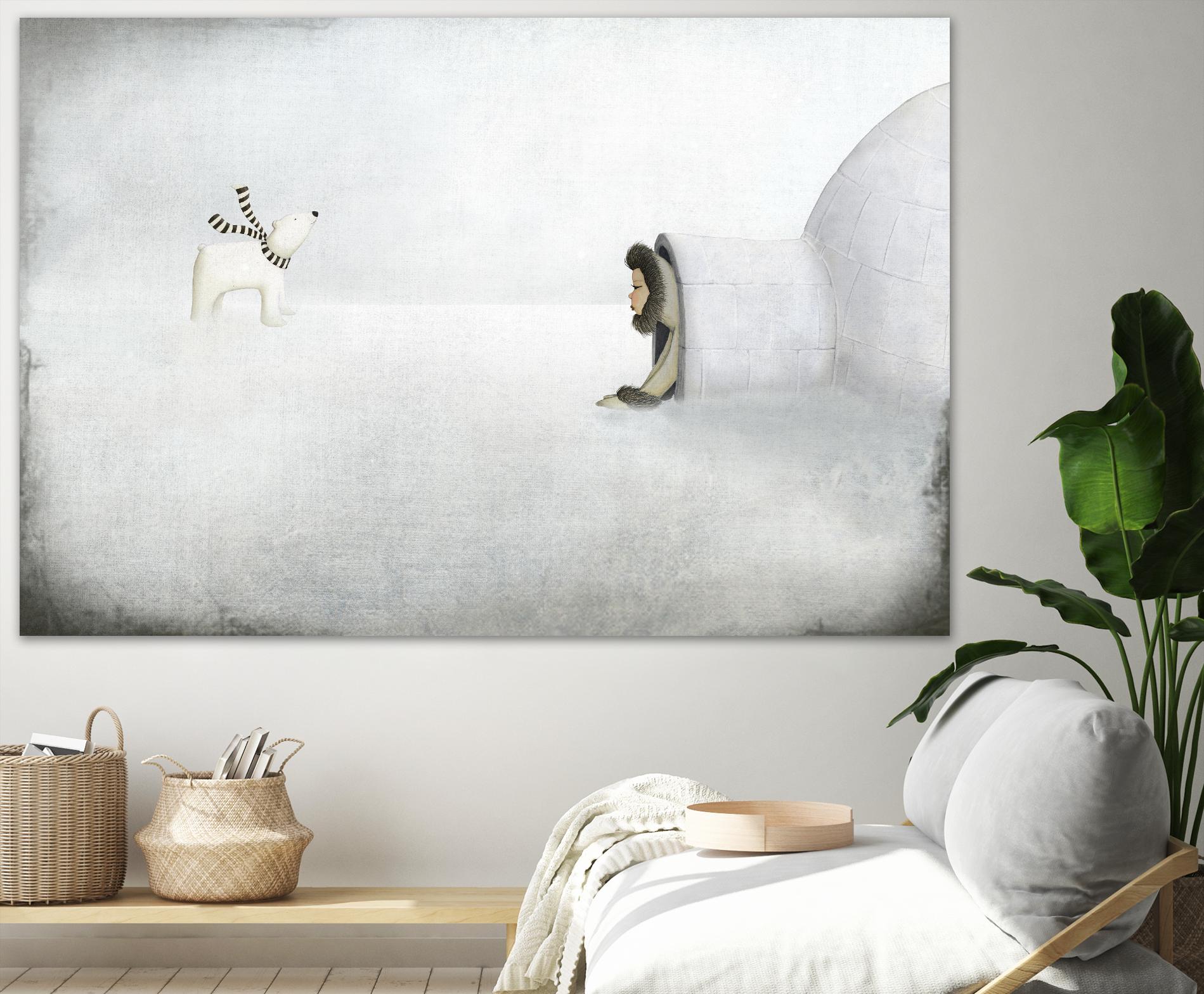 The Igloo by Maja Lindberg on GIANT ART - multicolor urban/pop surrealism; children; animals