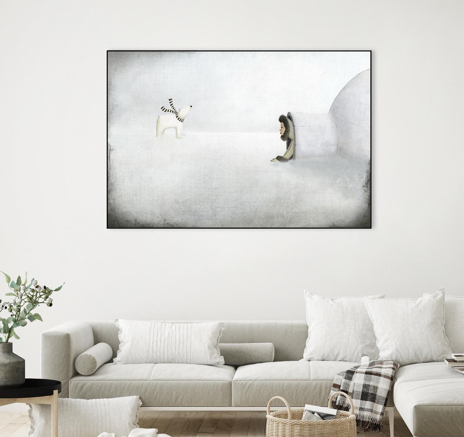 The Igloo by Maja Lindberg on GIANT ART - multicolor urban/pop surrealism; children; animals