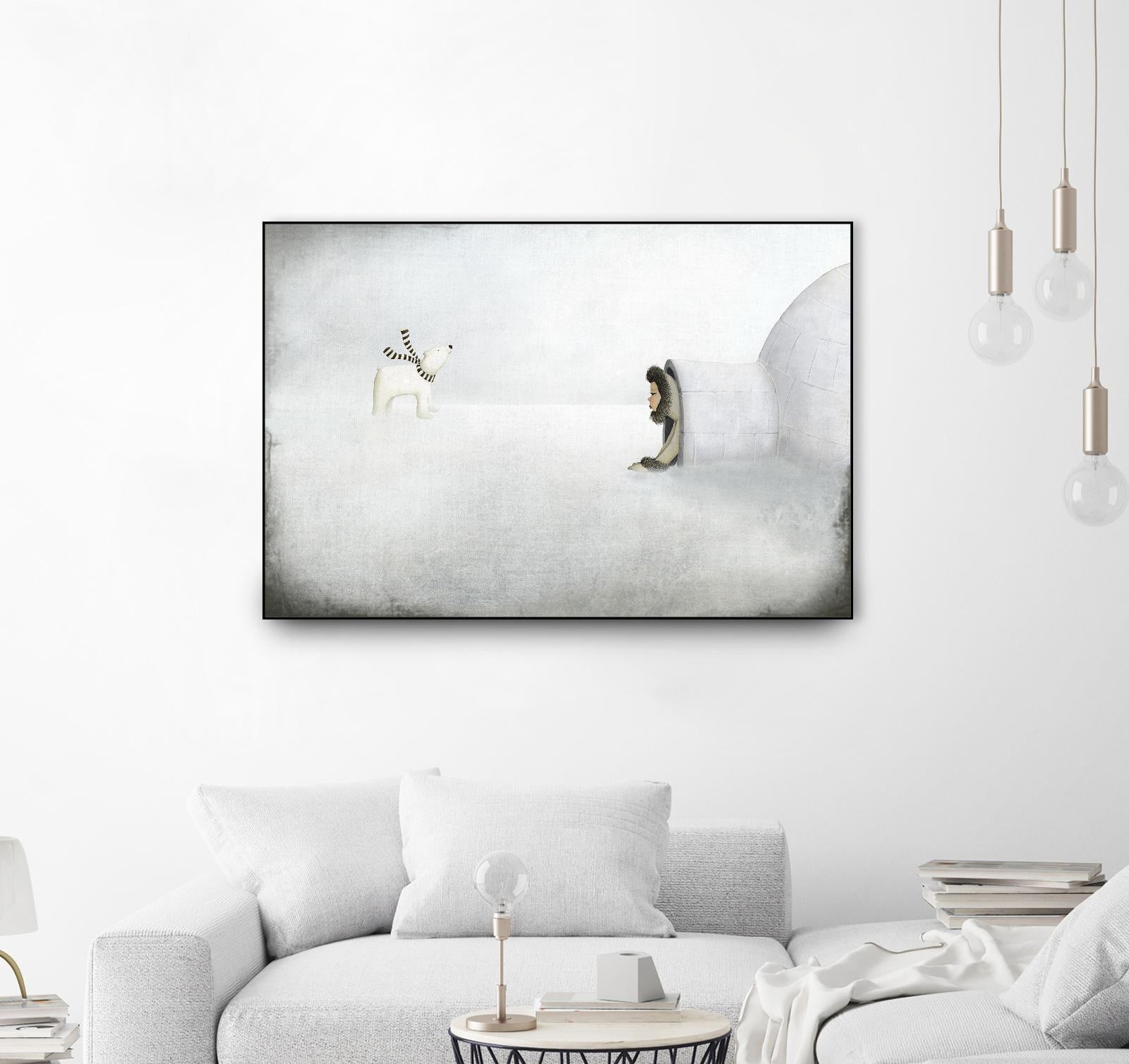 The Igloo by Maja Lindberg on GIANT ART - multicolor urban/pop surrealism; children; animals