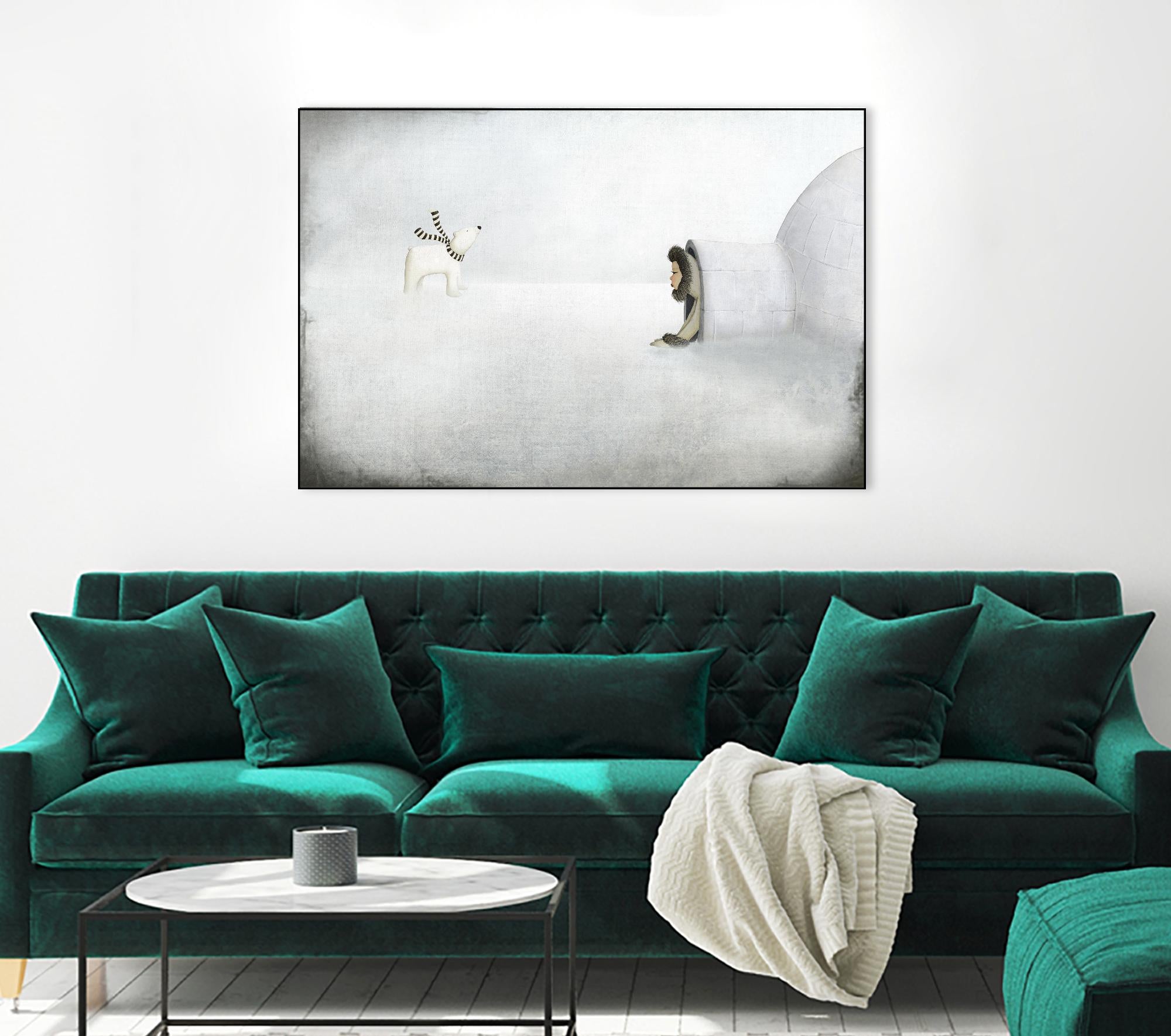 The Igloo by Maja Lindberg on GIANT ART - multicolor urban/pop surrealism; children; animals